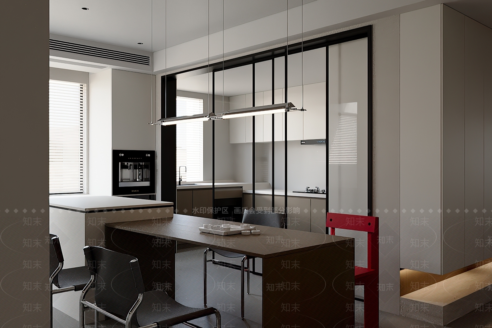 现代茶水间3D模型下载【ID:1215153346】