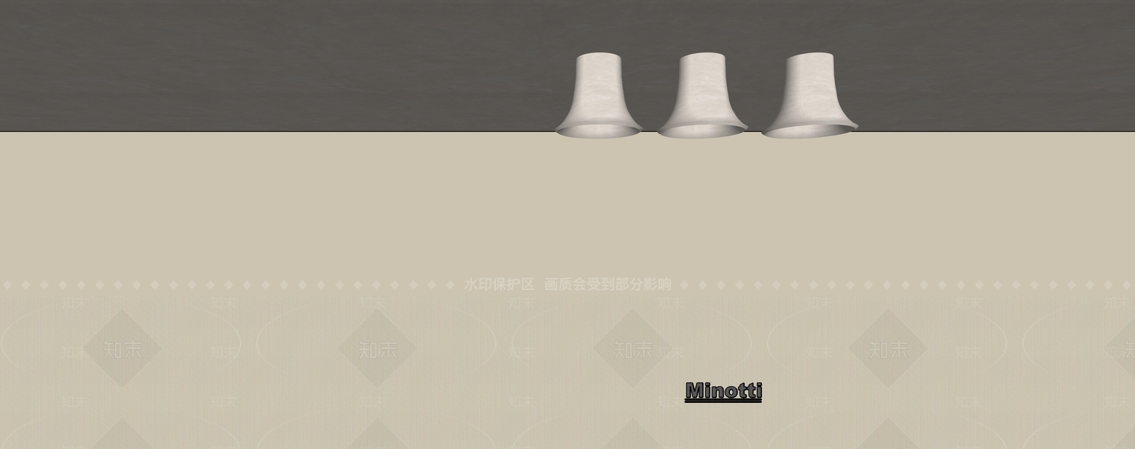 法式奶油吸顶灯SU模型下载【ID:1196881636】