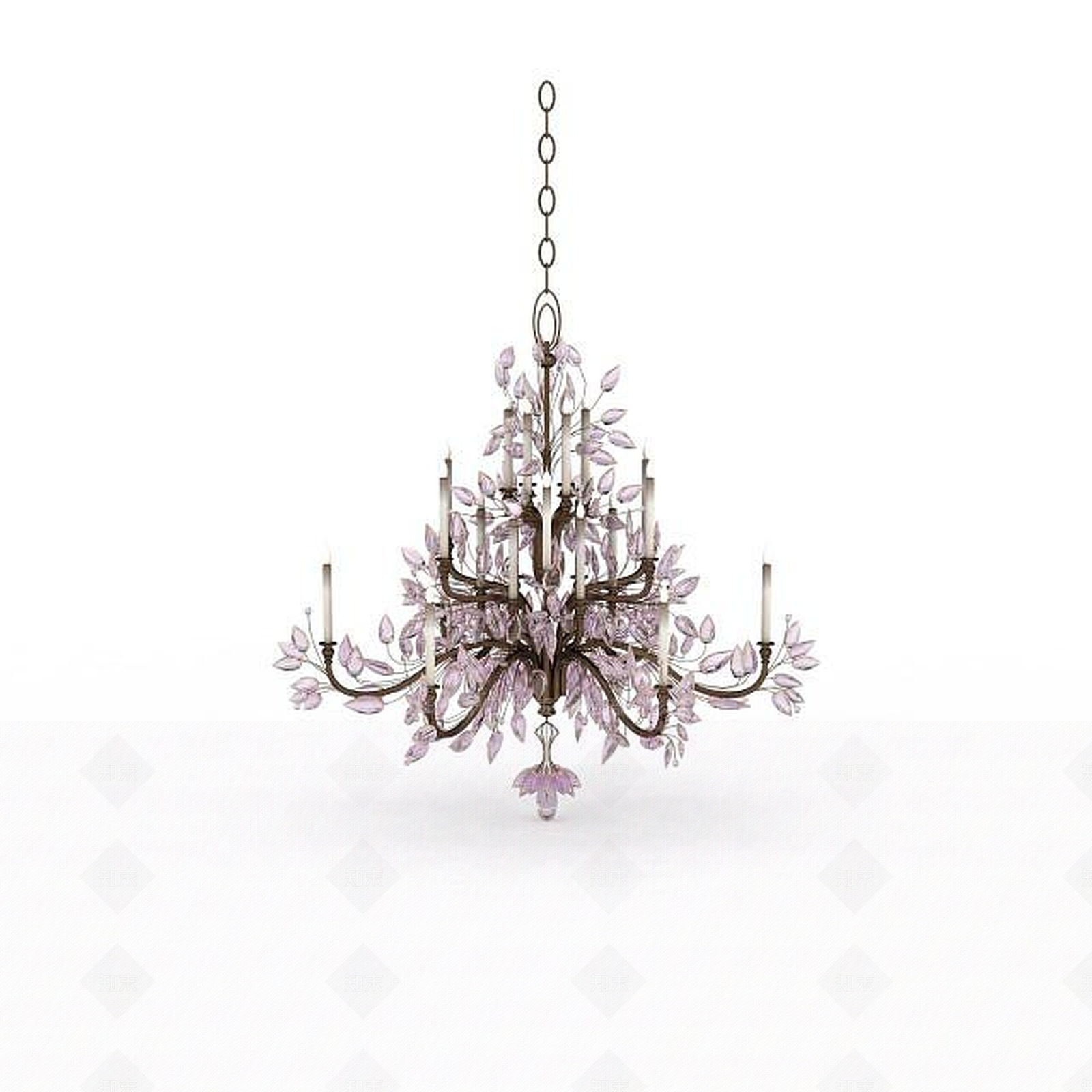 现代客厅水晶吊灯3D模型下载【ID:1196884761】