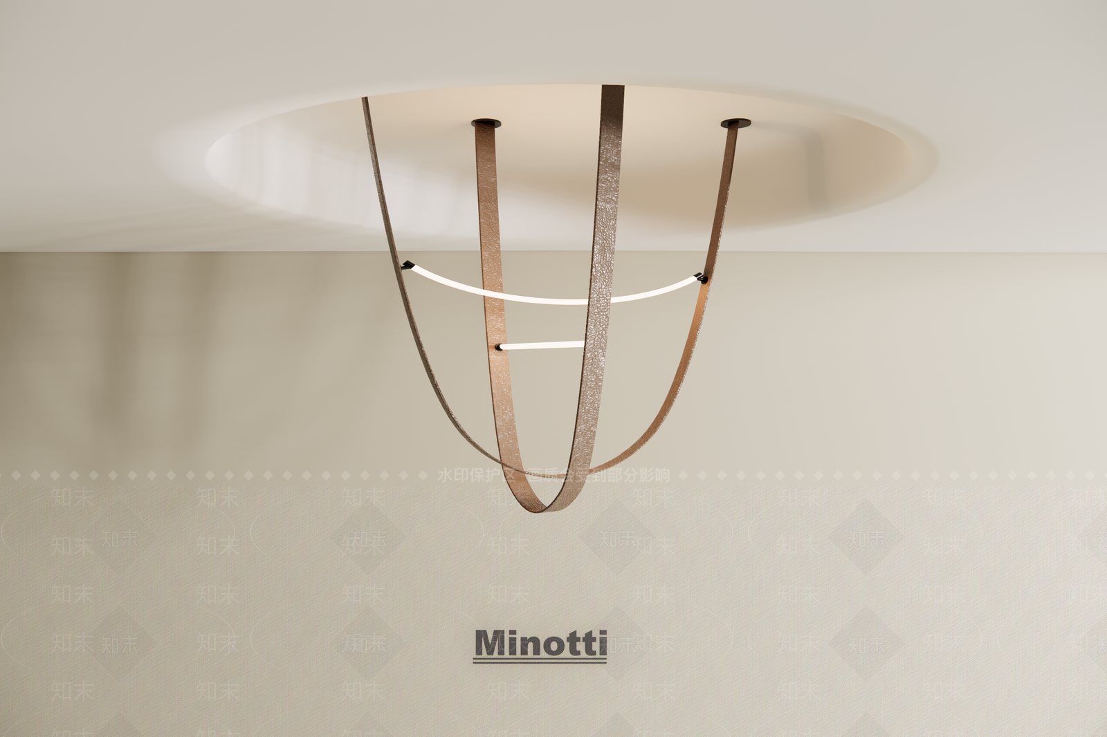 现代意式客厅吊灯3D模型下载【ID:1196887055】