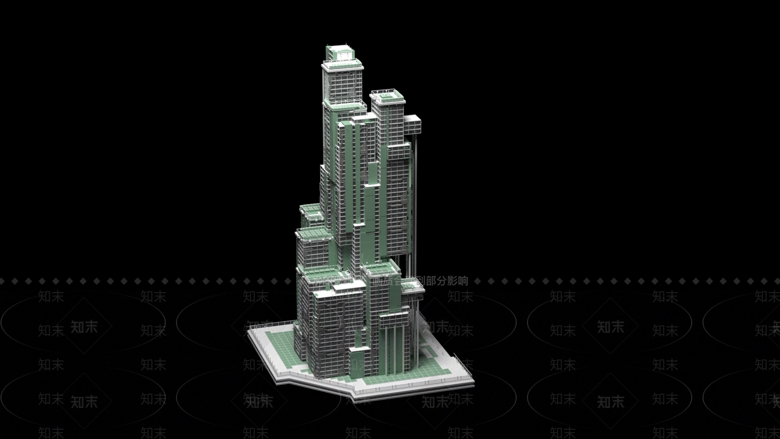 现代风格建筑SU模型下载【ID:1196885183】