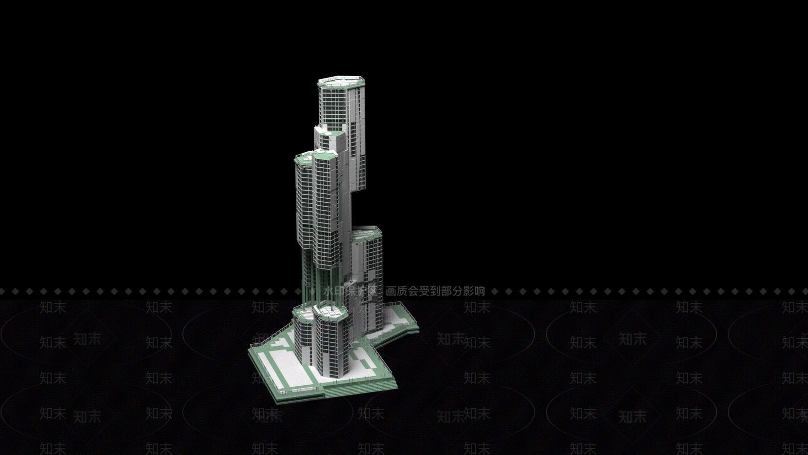 现代风格建筑SU模型下载【ID:1196885198】