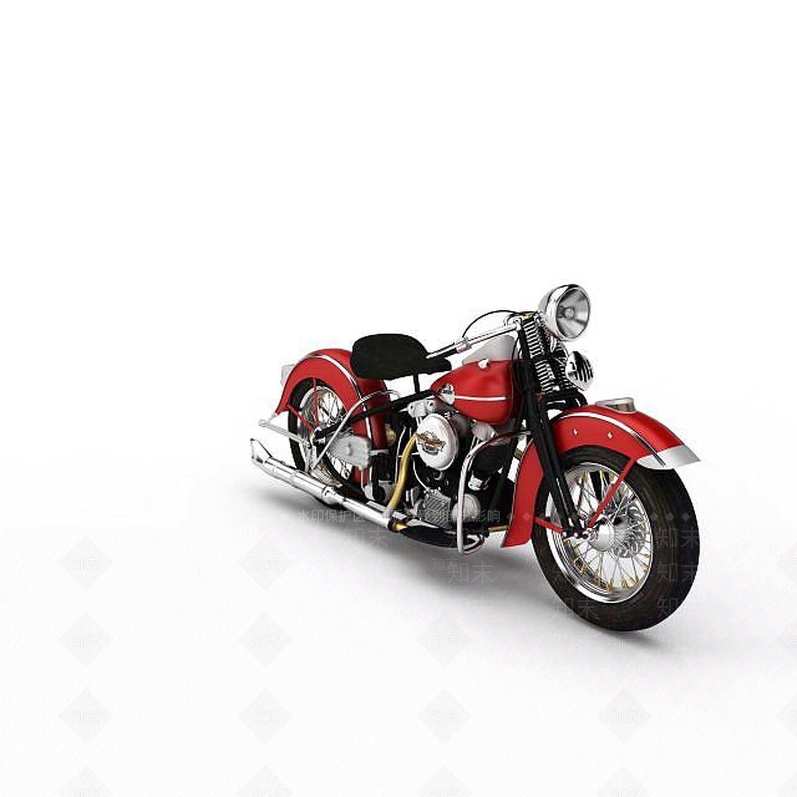 现代摩托车3D模型下载【ID:1197120917】