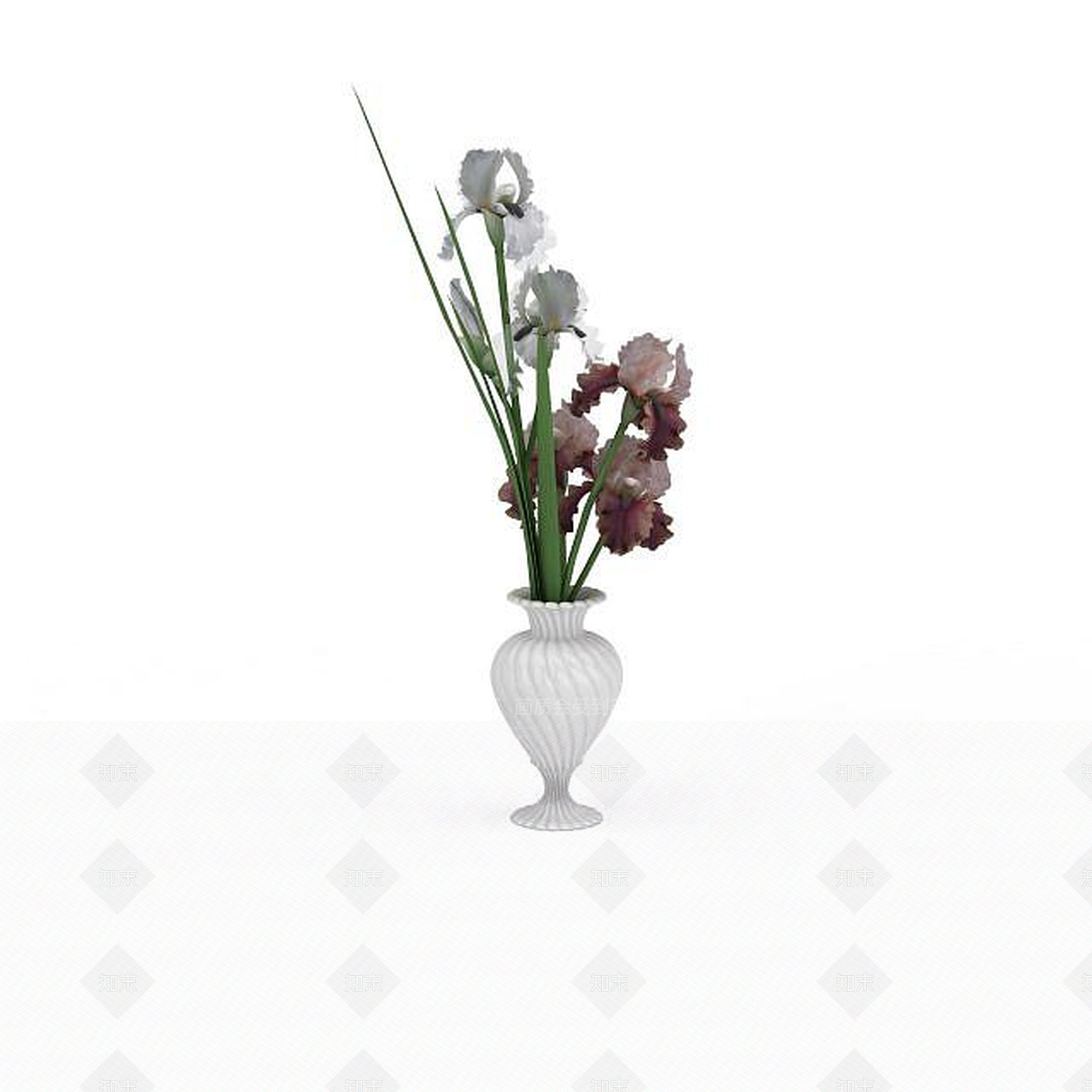 现代插花装饰品3D模型下载【ID:1196888169】