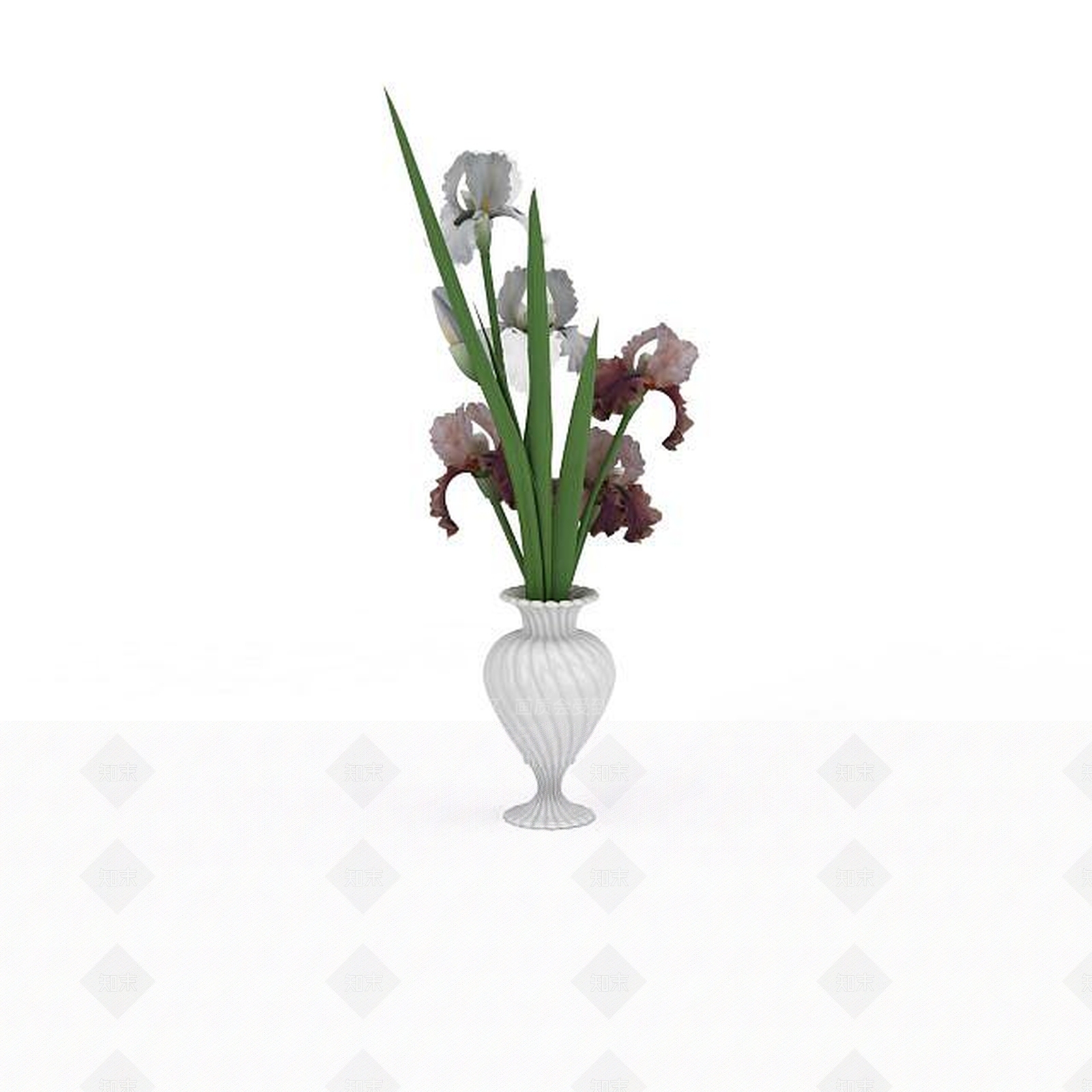 现代插花装饰品3D模型下载【ID:1196888169】