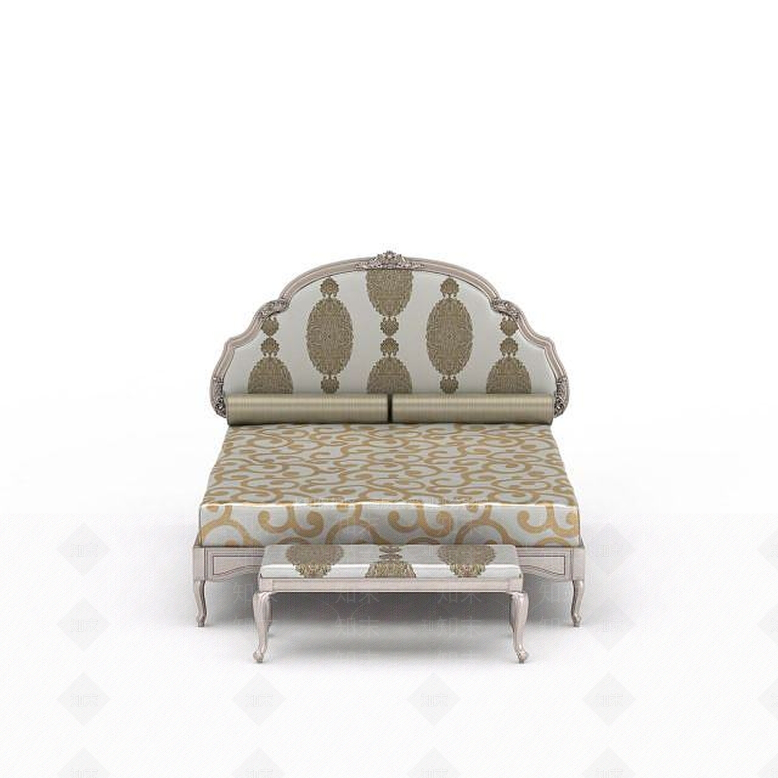 现代个性卧室床3D模型下载【ID:1196888481】