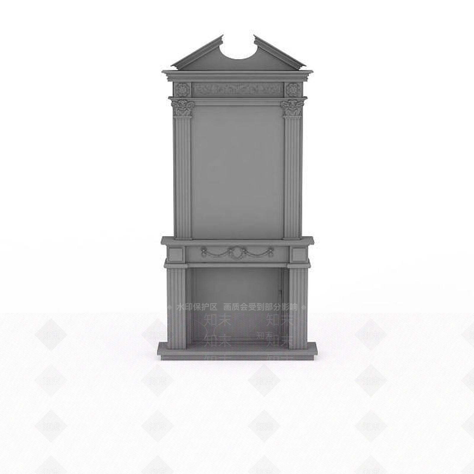 现代石膏佛龛3D模型下载【ID:1196888574】