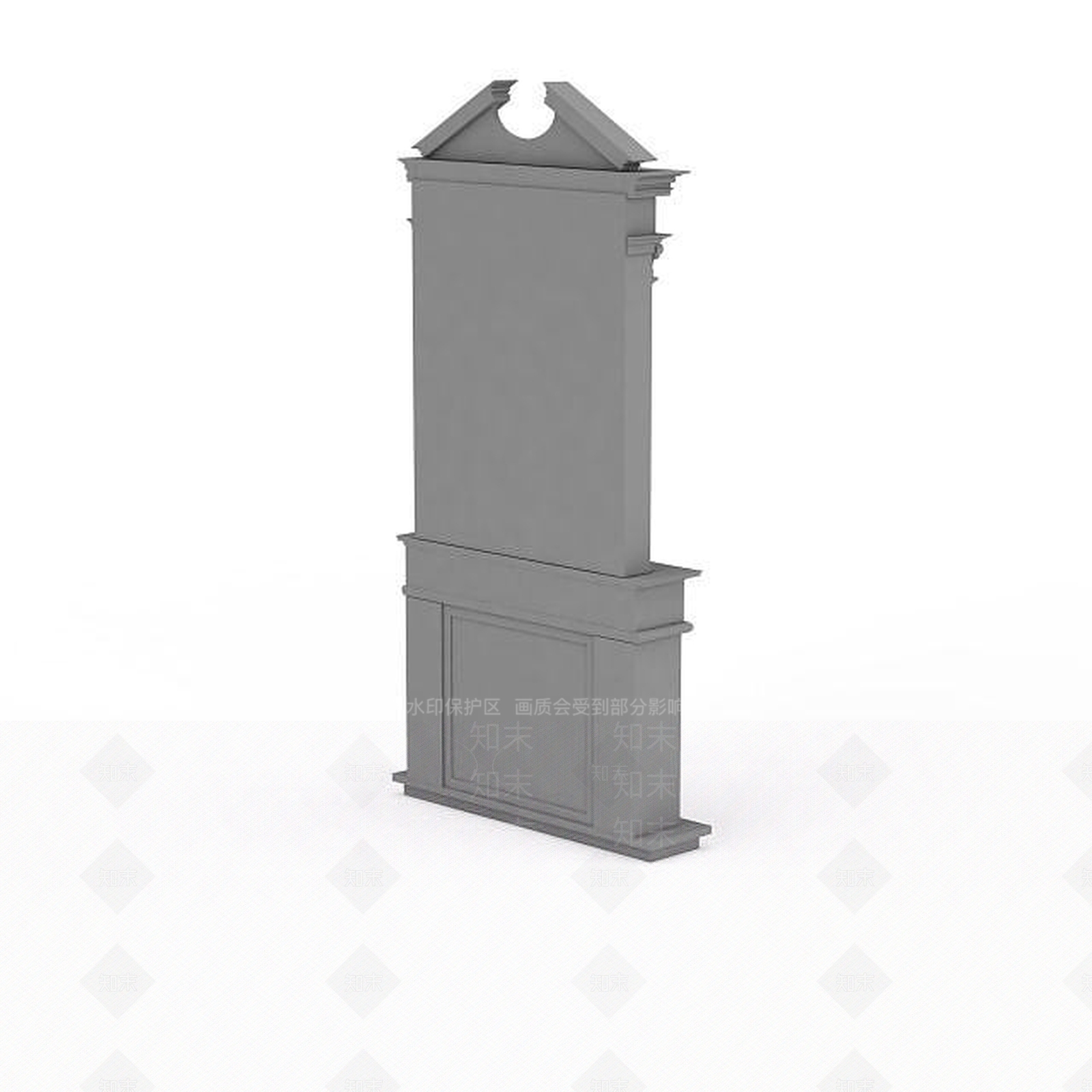 现代石膏佛龛3D模型下载【ID:1196888574】