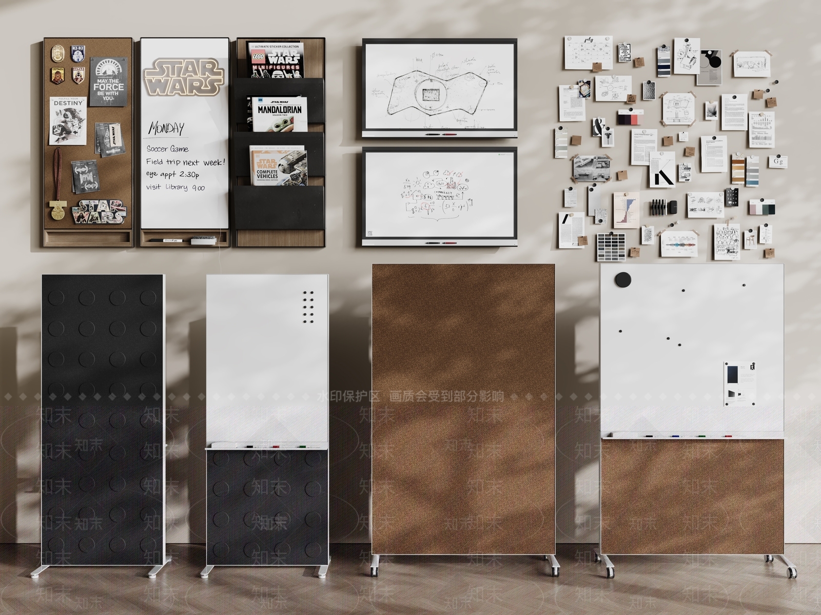 办公用品3D模型下载【ID:1196889396】