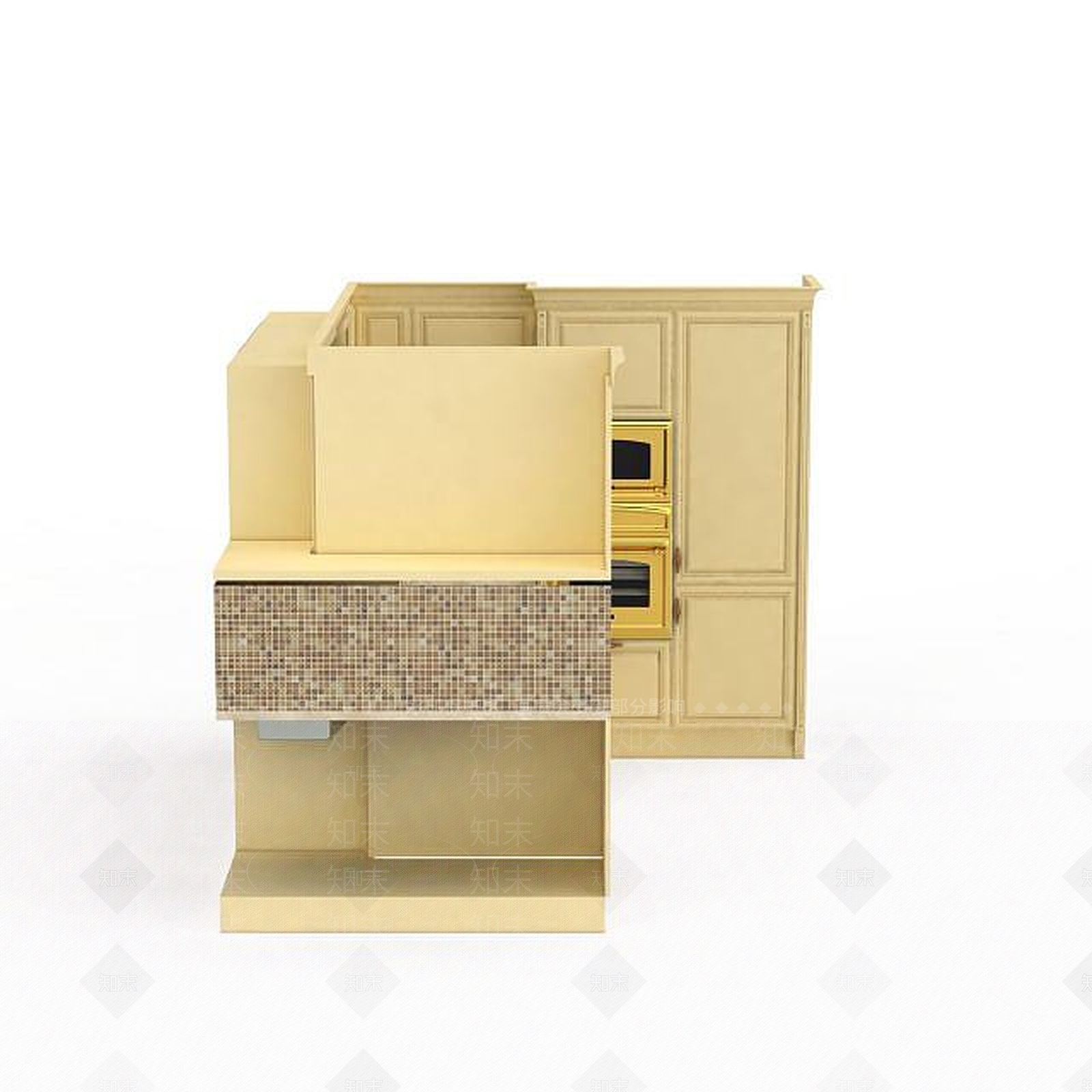 现代木质家具3D模型下载【ID:1196889823】