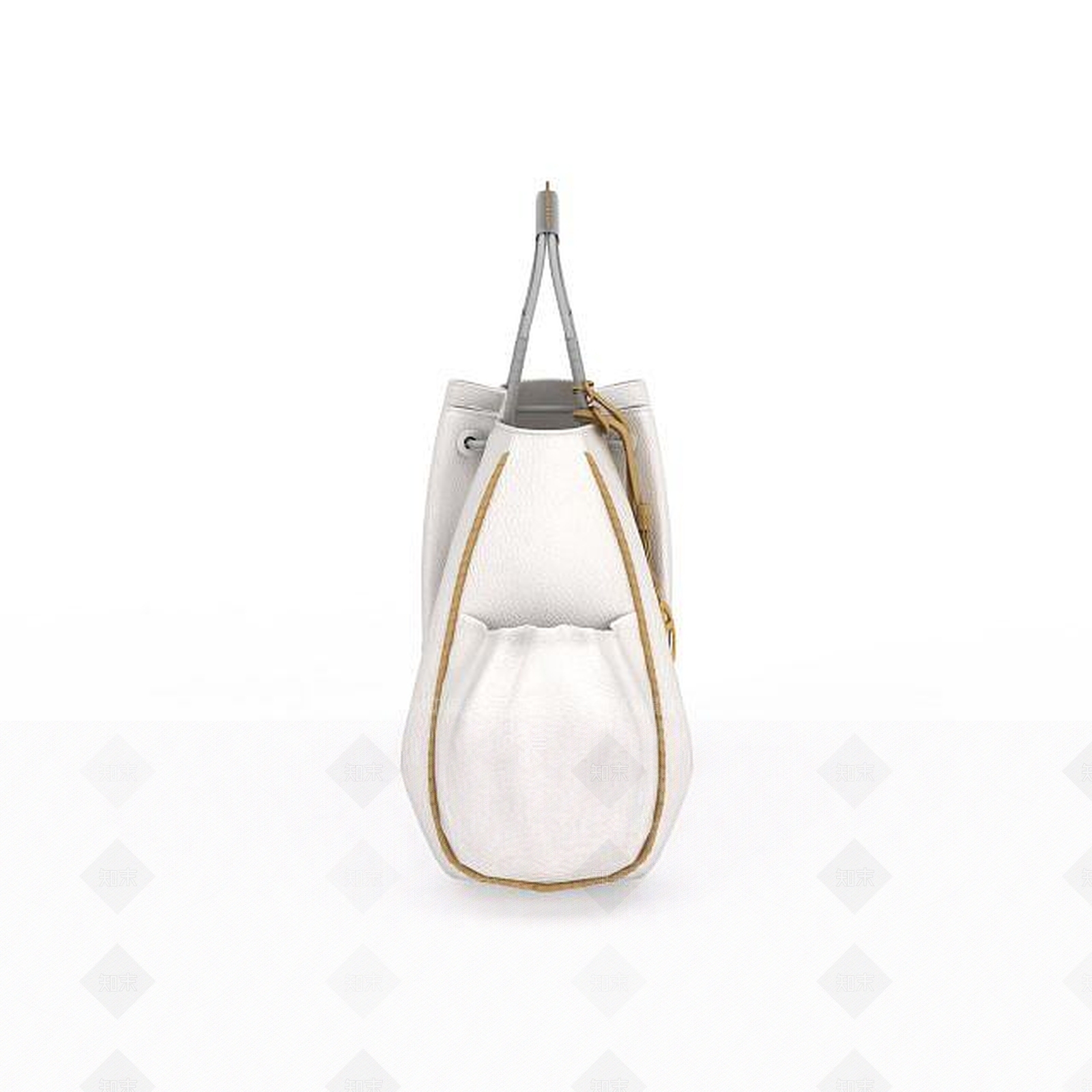 现代白色背包3D模型下载【ID:1196892207】