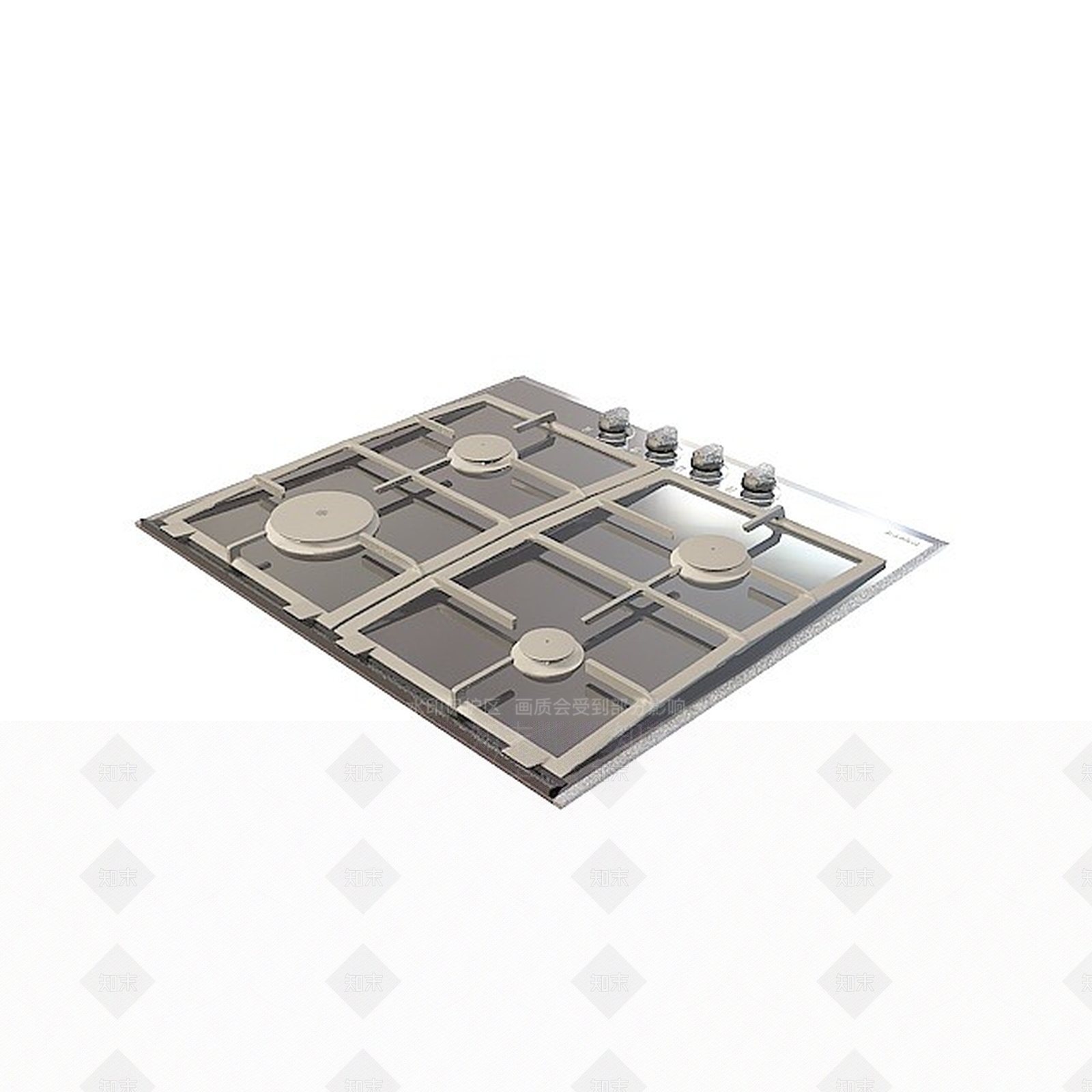 现代煤气灶3D模型下载【ID:1196893195】