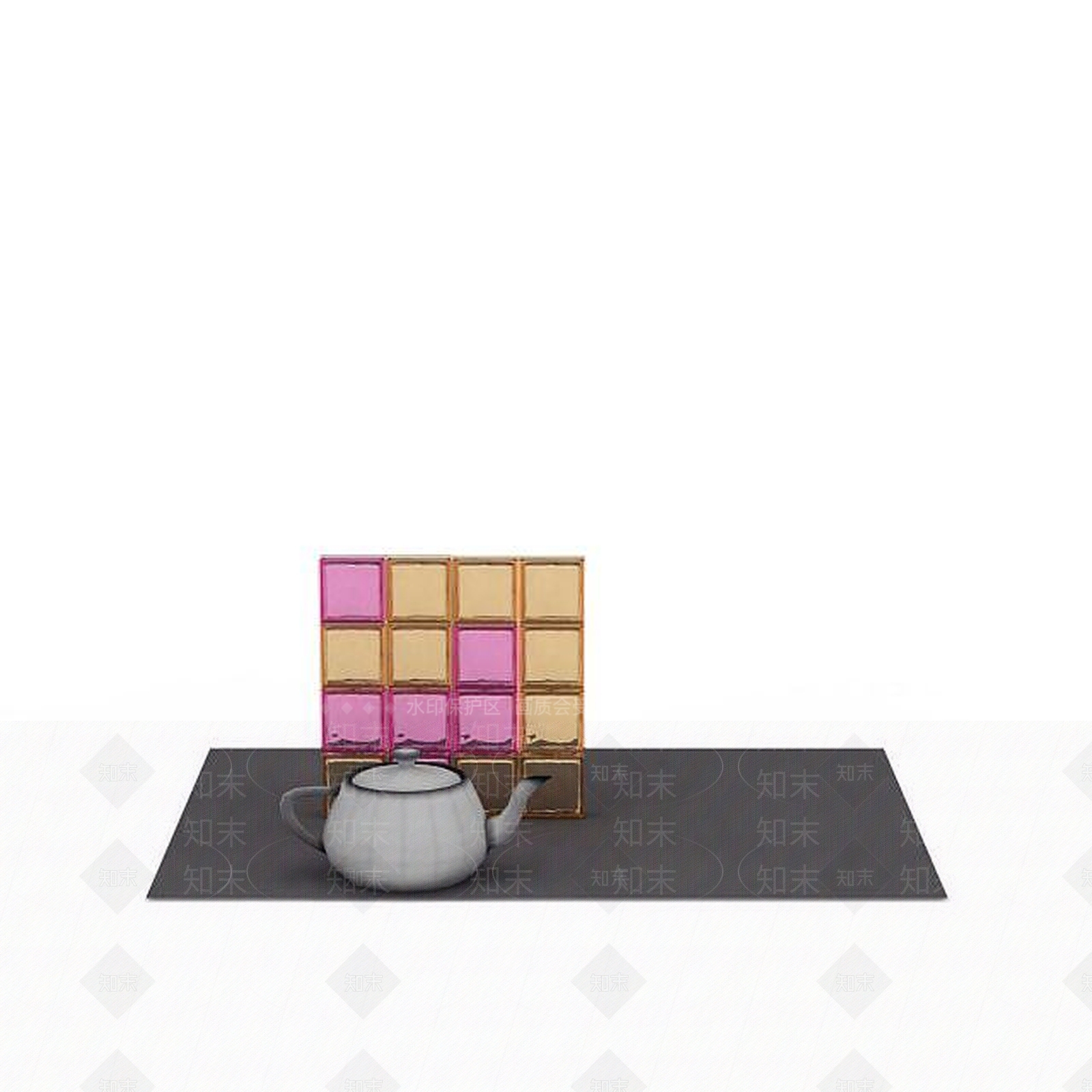 现代简约茶壶3D模型下载【ID:1196893853】