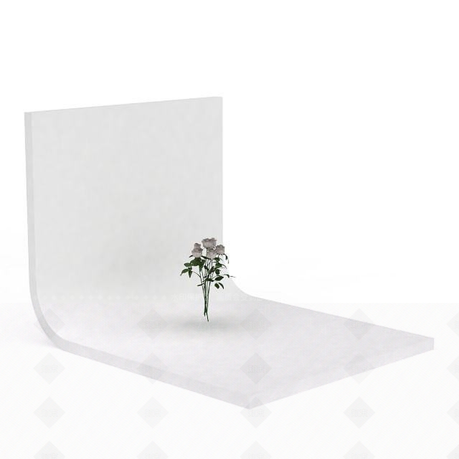 现代玫瑰花3D模型下载【ID:1196895491】