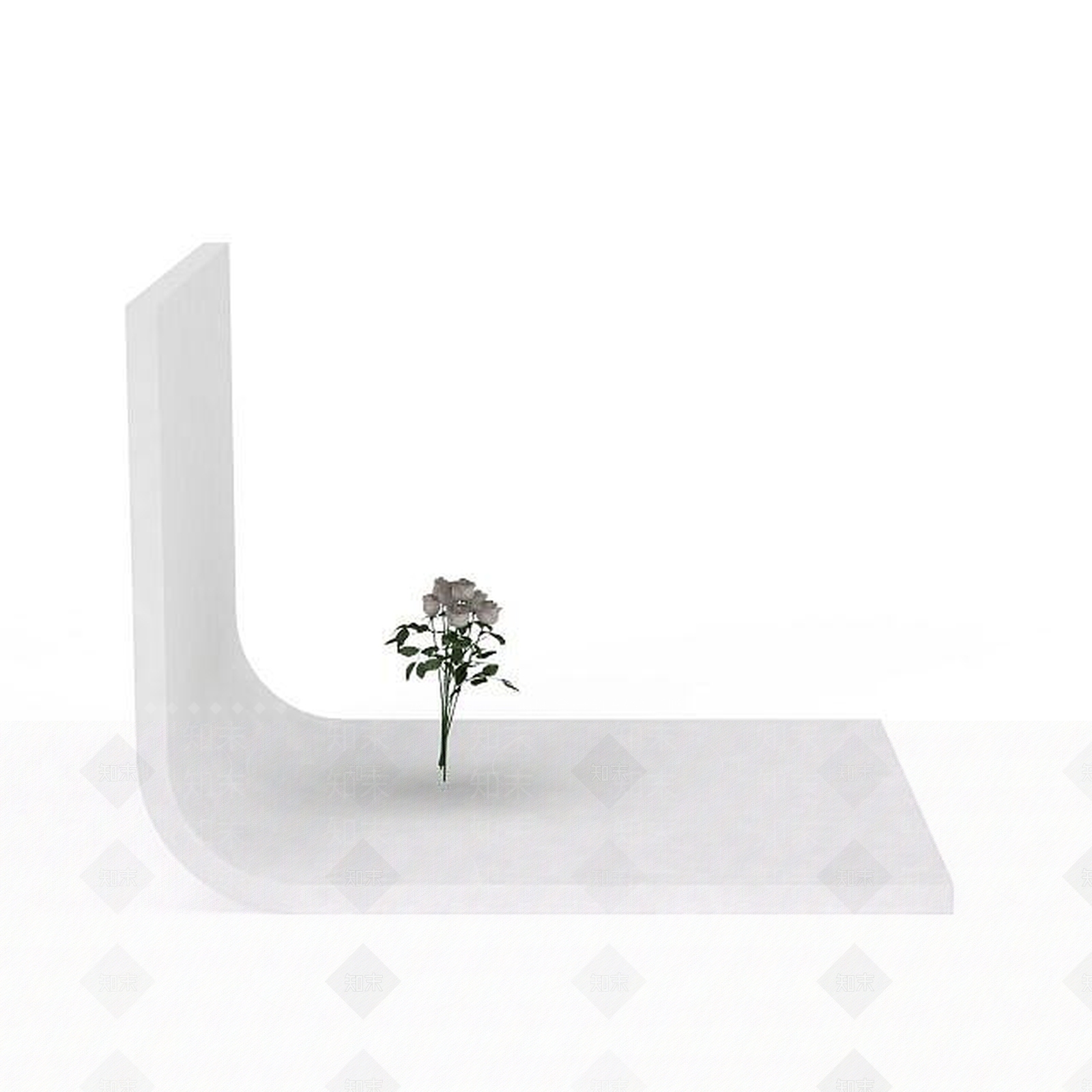 现代玫瑰花3D模型下载【ID:1196895491】