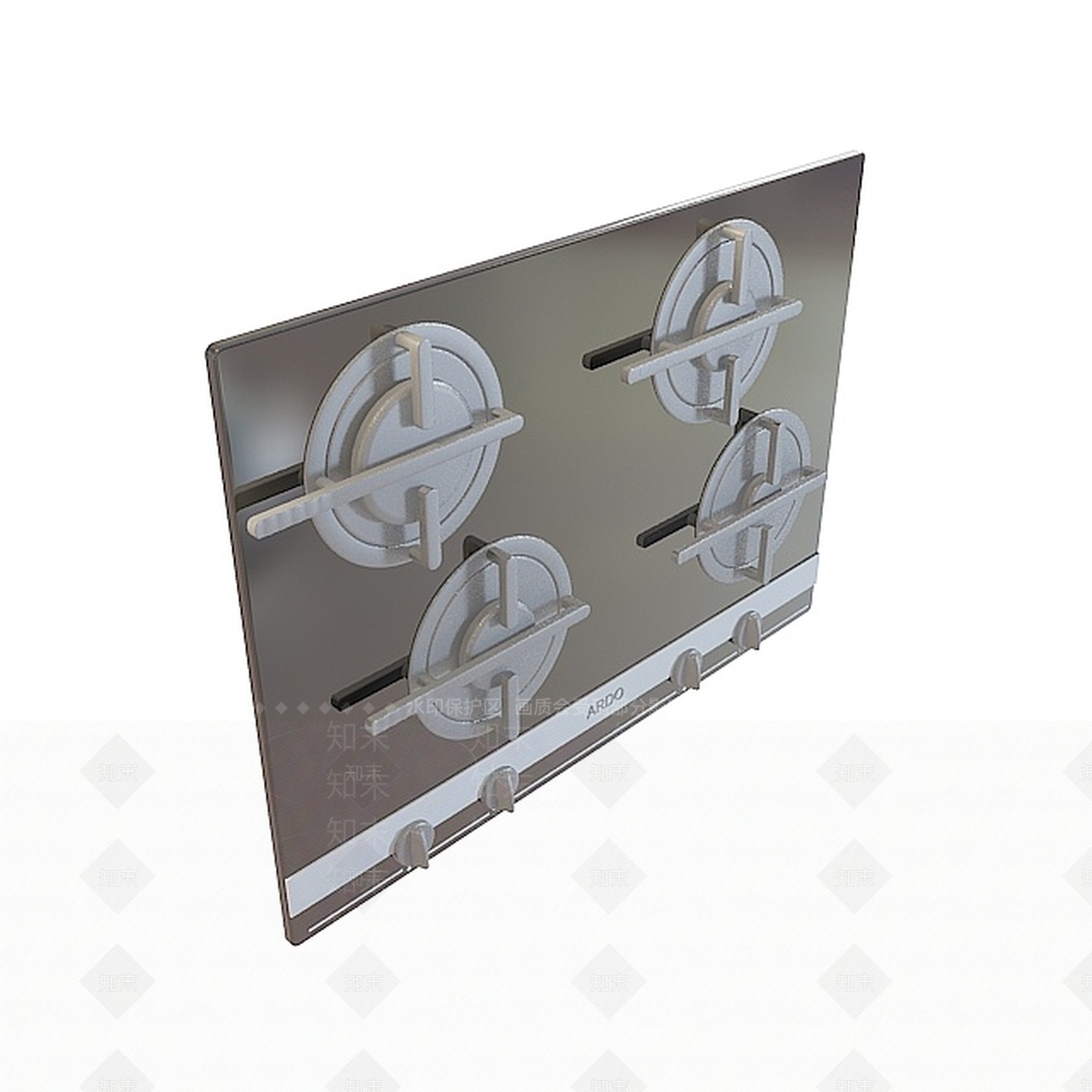 现代煤气灶3D模型下载【ID:1196895609】