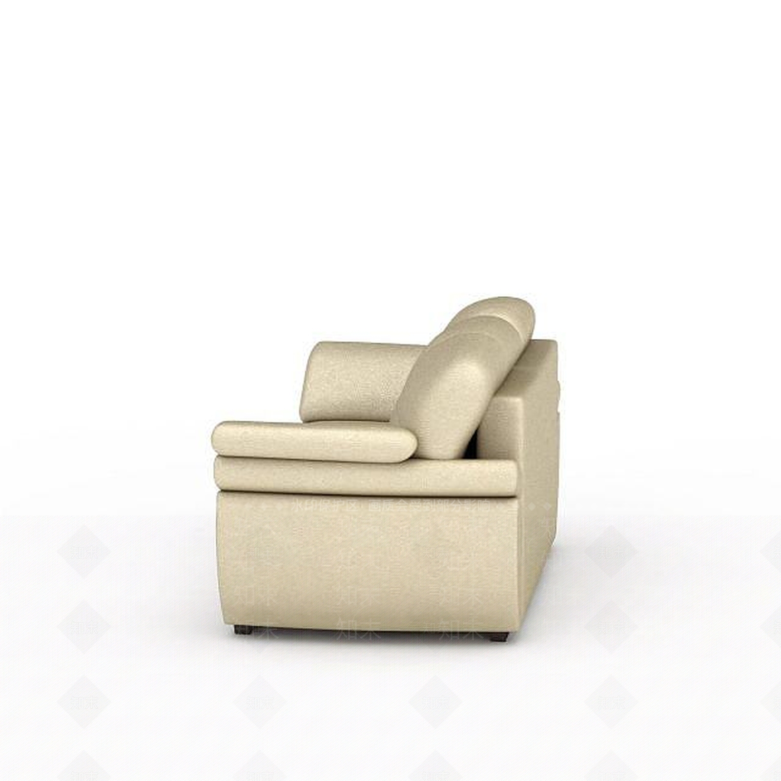 现代米白色沙发3D模型下载【ID:1196896121】