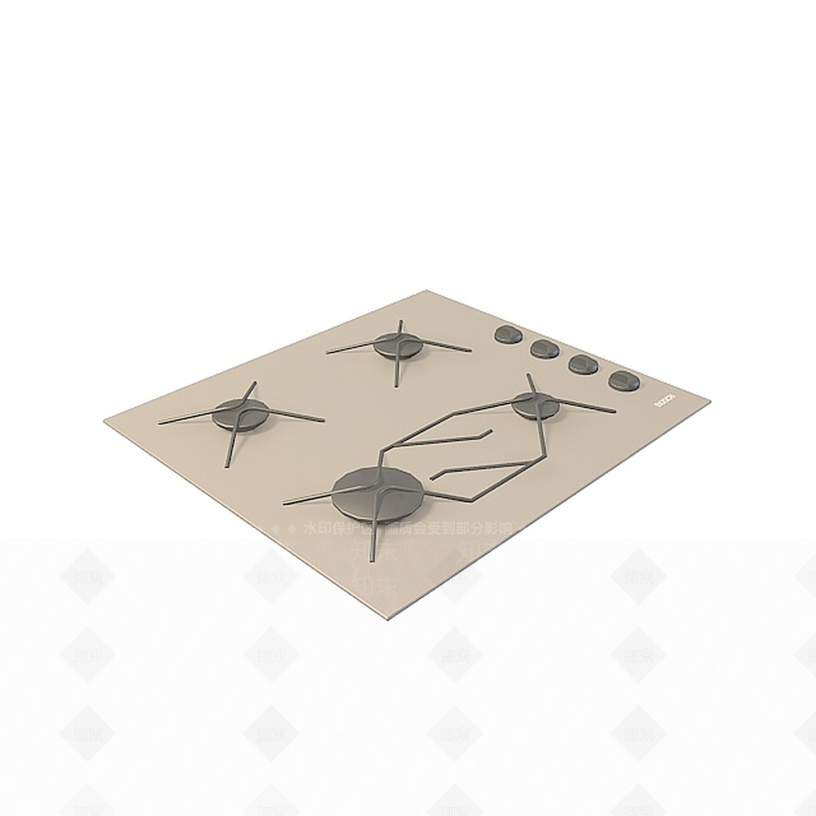 现代煤气灶3D模型下载【ID:1196896714】