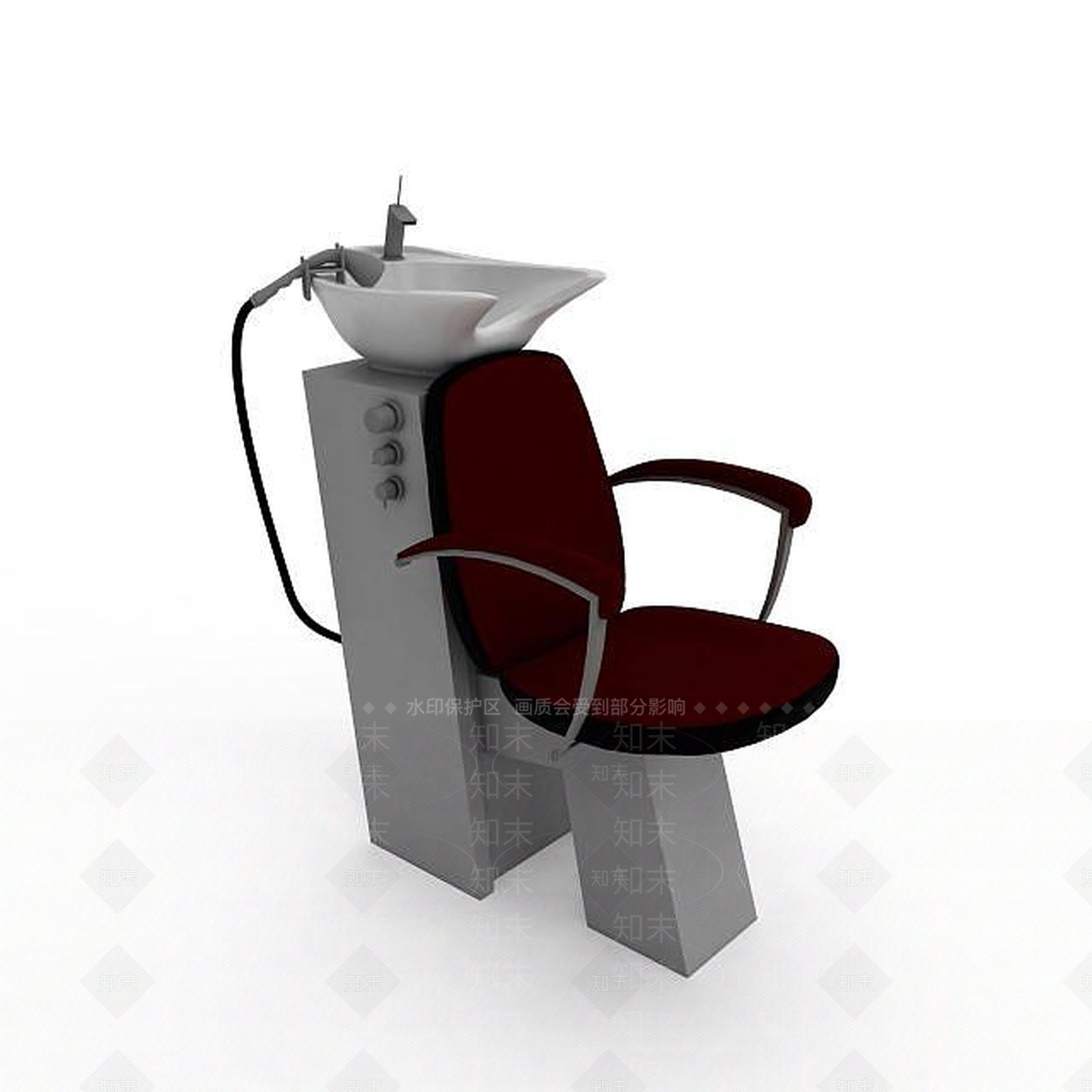 现代坐式洗头椅3D模型下载【ID:1197120988】