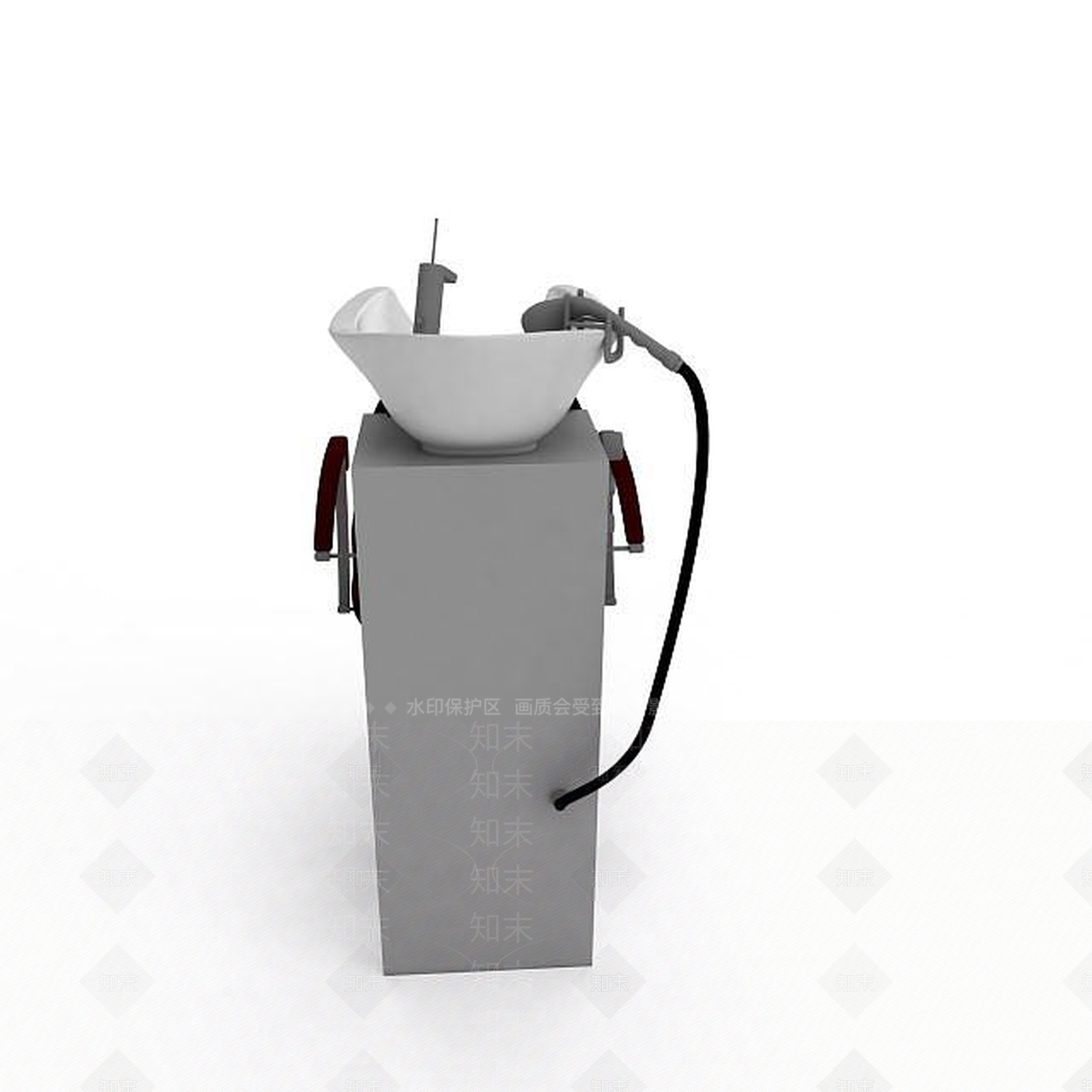 现代坐式洗头椅3D模型下载【ID:1197120988】