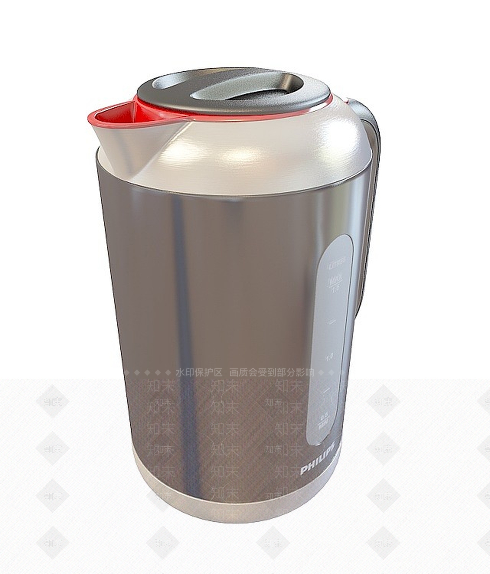 现代陶瓷水壶　3D模型下载【ID:1196897704】