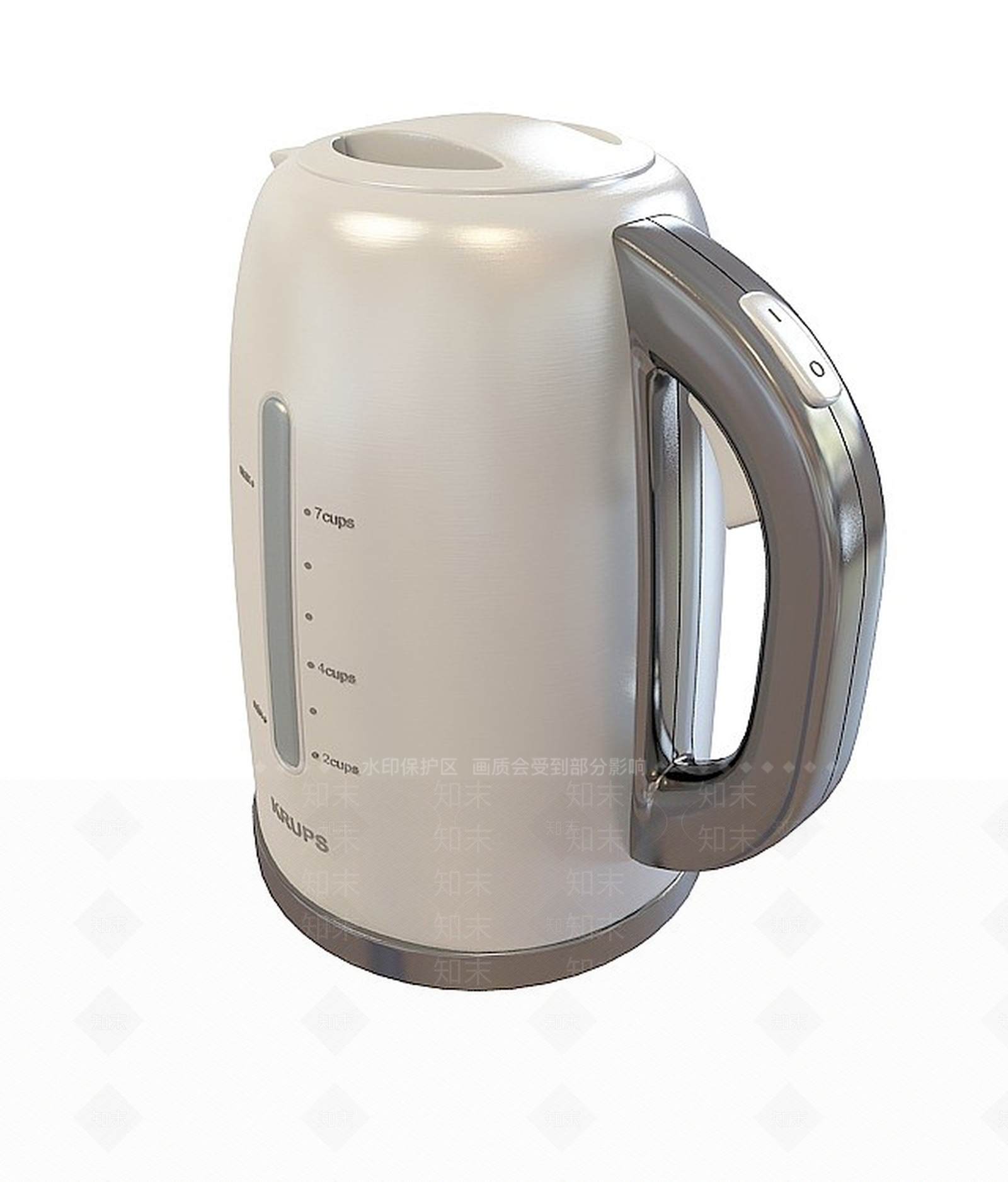 现代高档塑料水壶　3D模型下载【ID:1196897819】