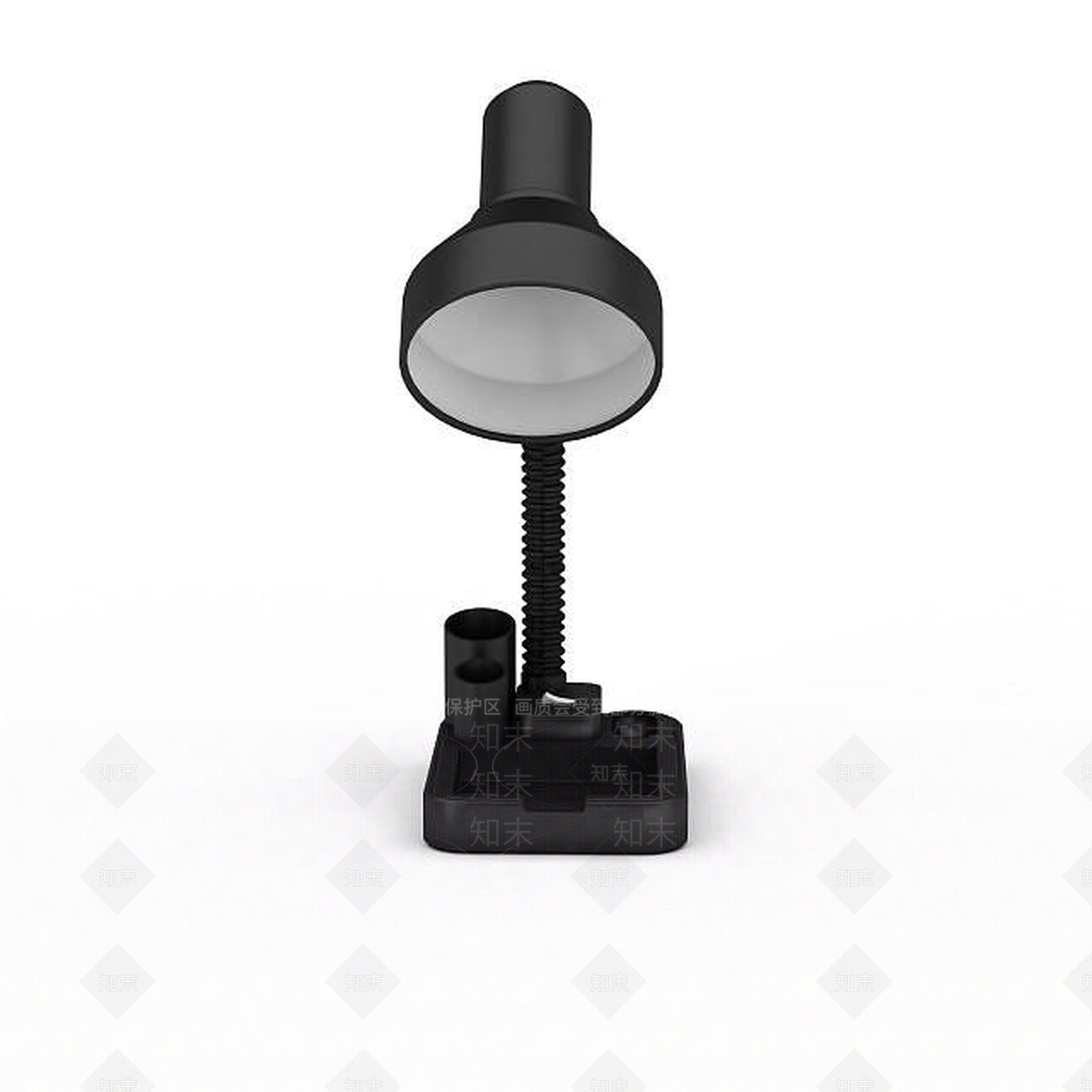 现代简约黑色台灯3D模型下载【ID:1196898038】