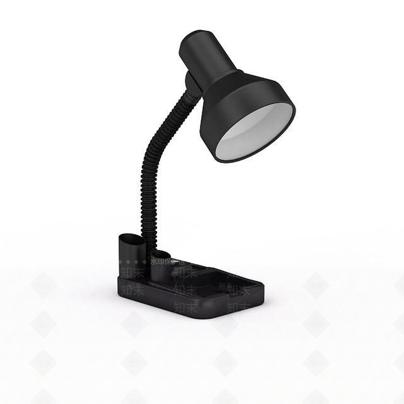 现代简约黑色台灯3D模型下载【ID:1196898038】