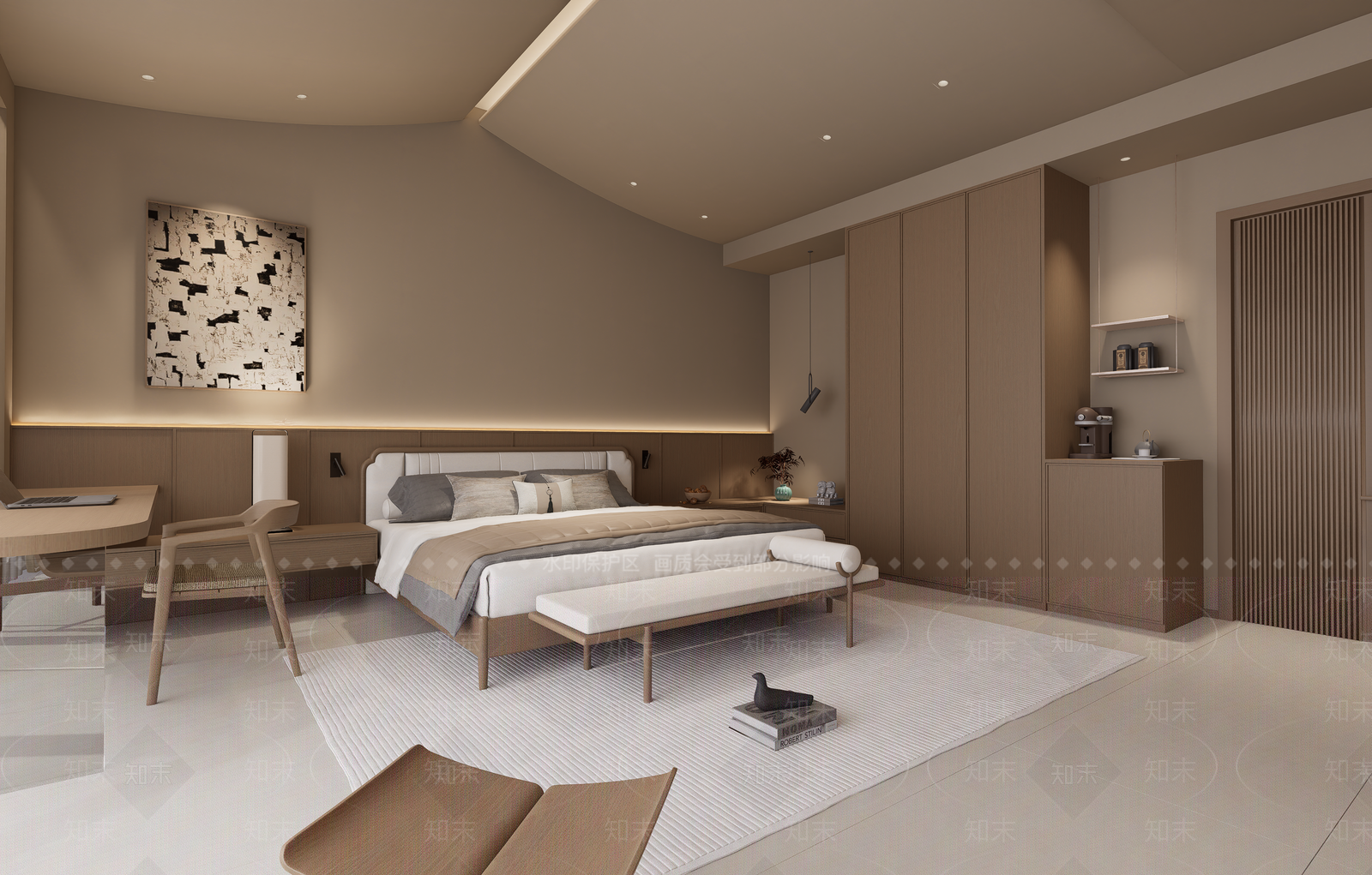 新中式酒店客房SU模型下载【ID:1196899019】