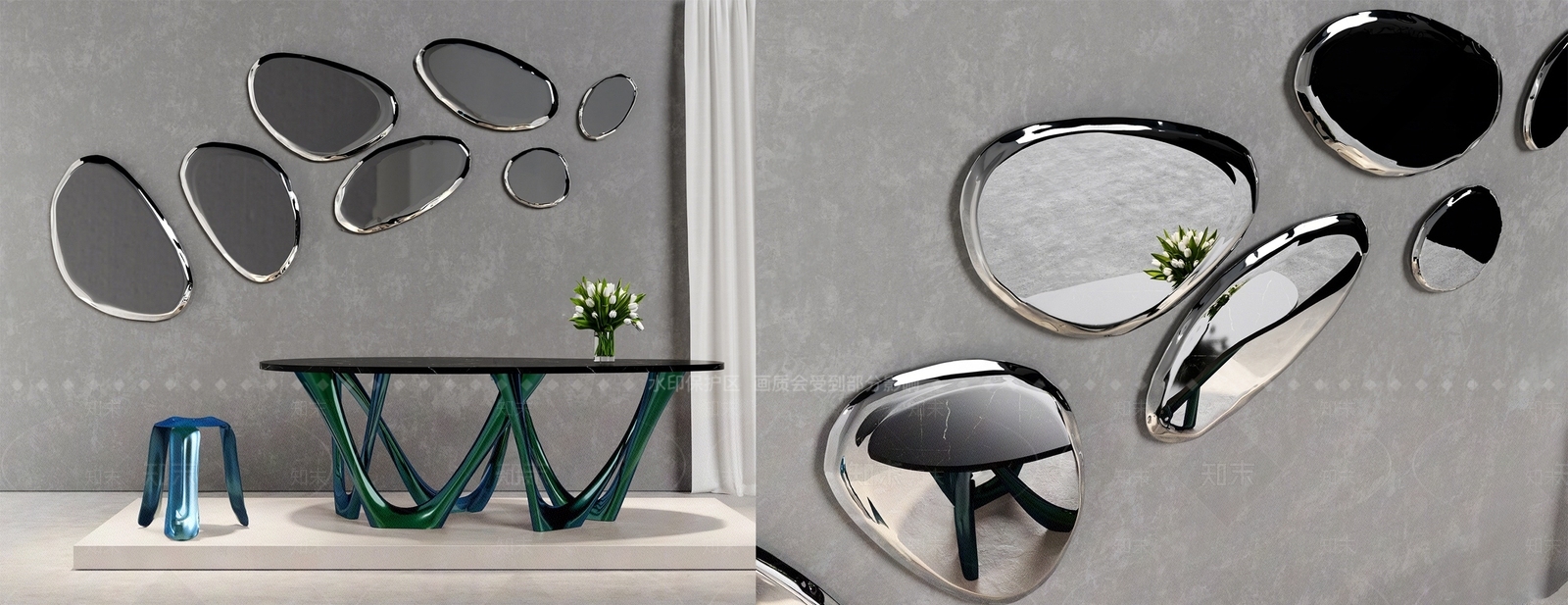 现代镜子SU模型下载【ID:1196899372】