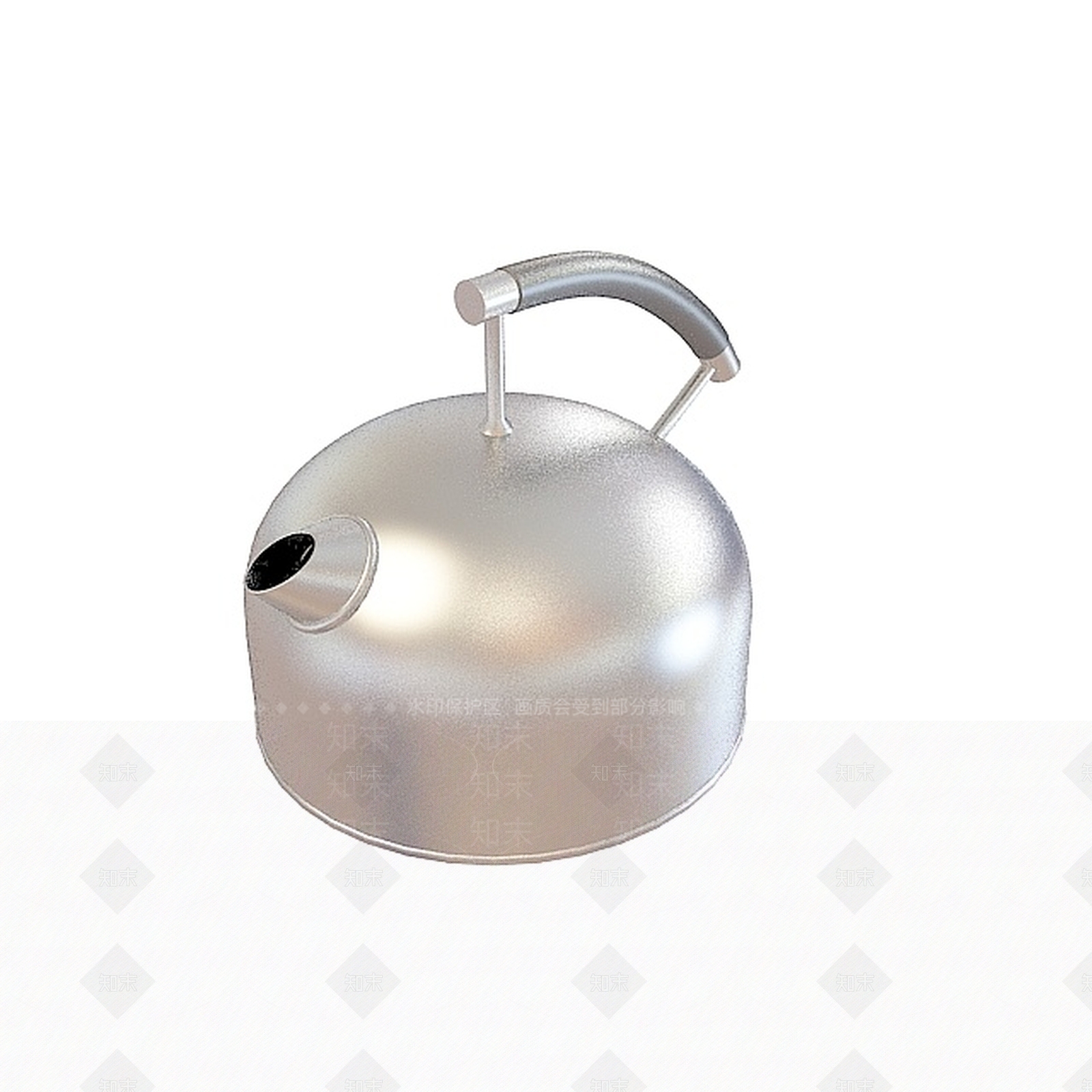 现代平底烧水水壶3D模型下载【ID:1196899856】