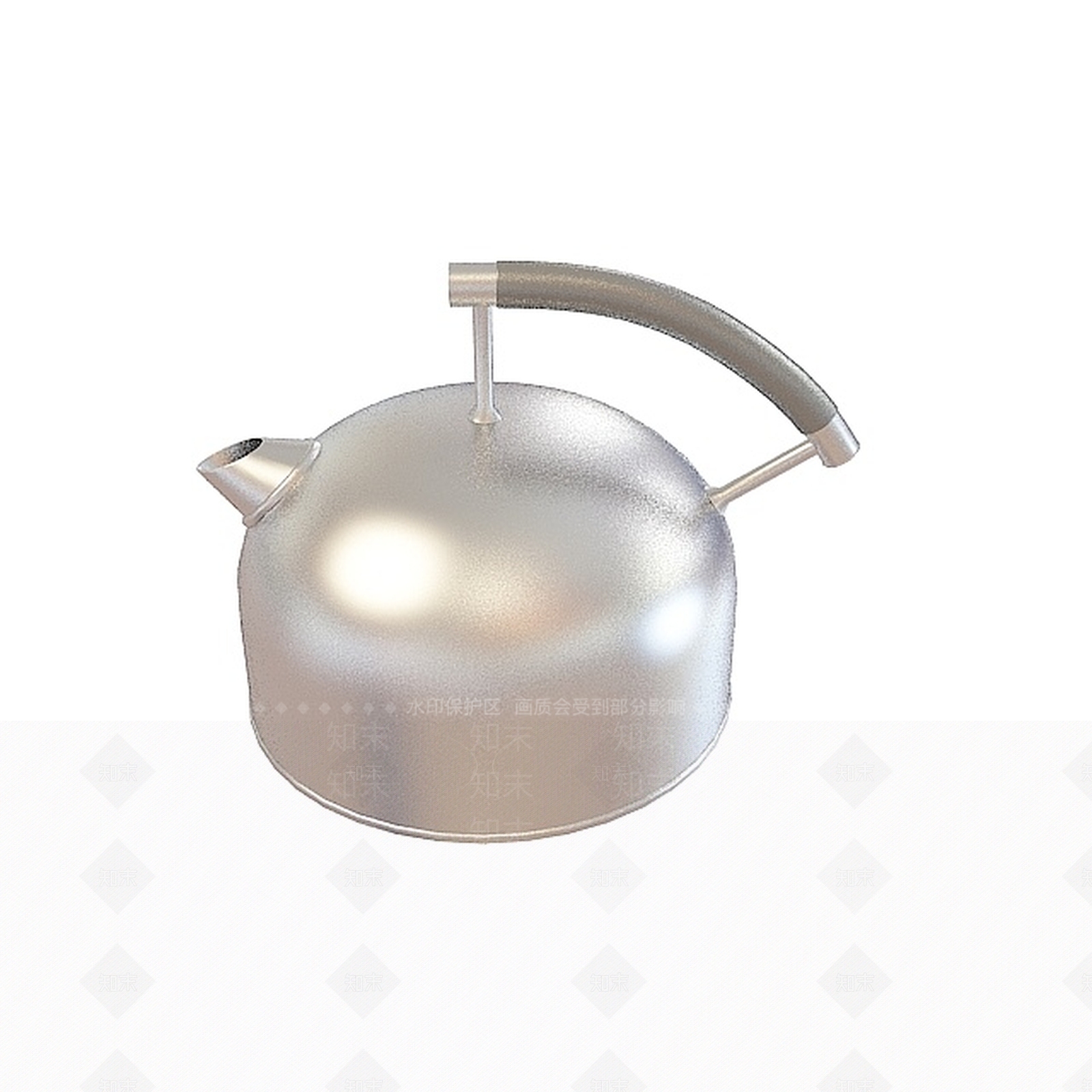 现代平底烧水水壶3D模型下载【ID:1196899856】