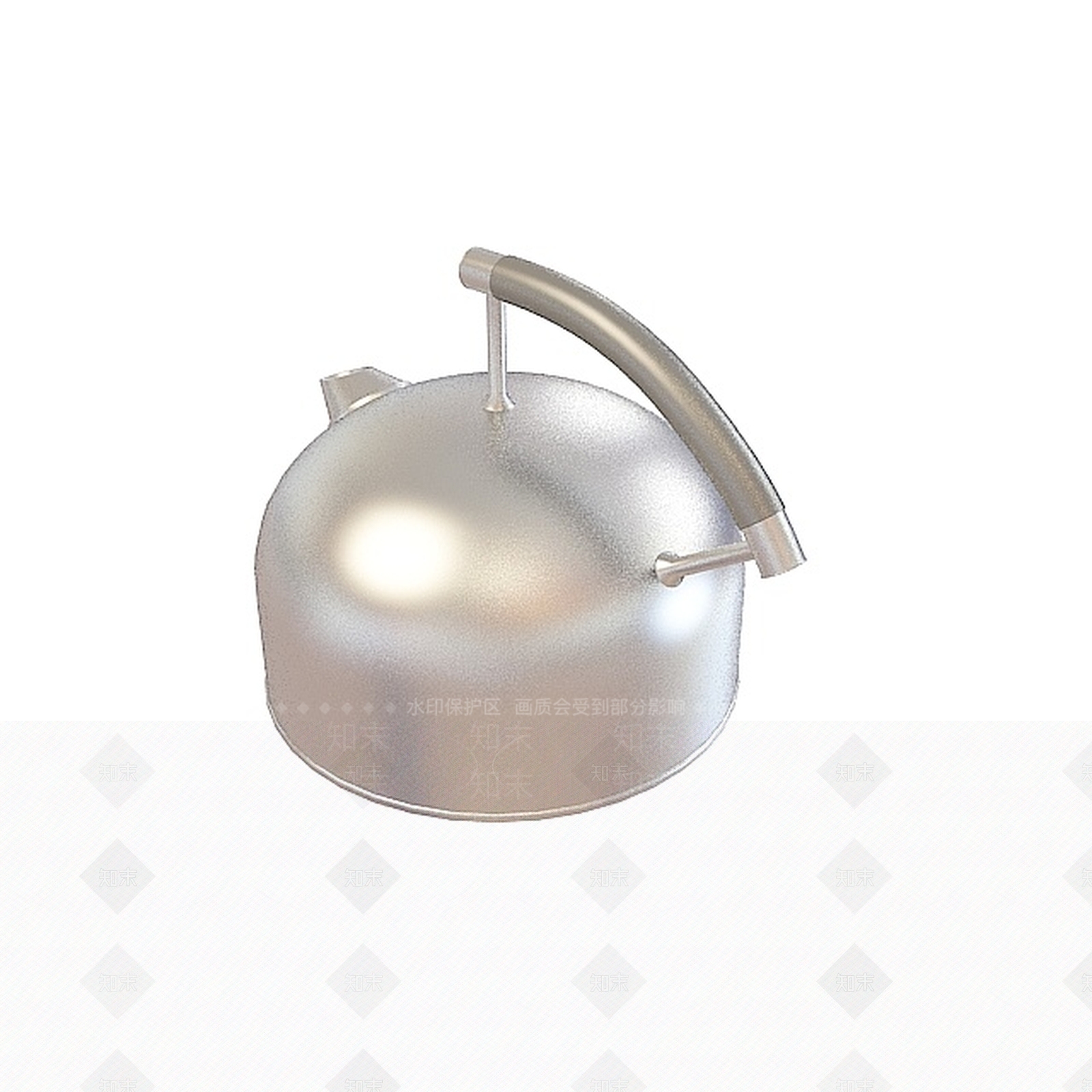 现代平底烧水水壶3D模型下载【ID:1196899856】