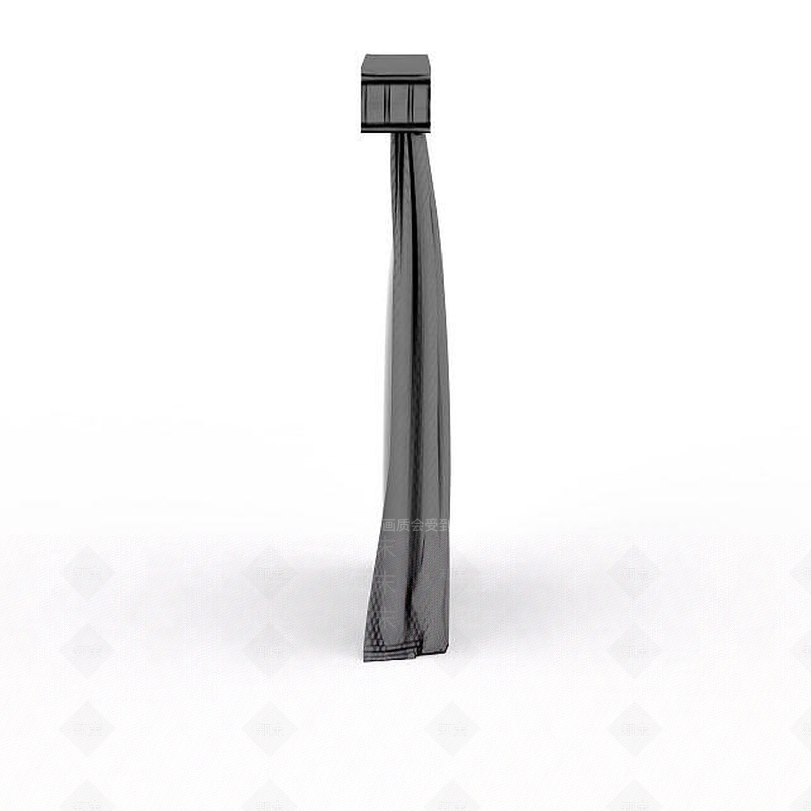 现代简约式窗帘3D模型下载【ID:1196900090】