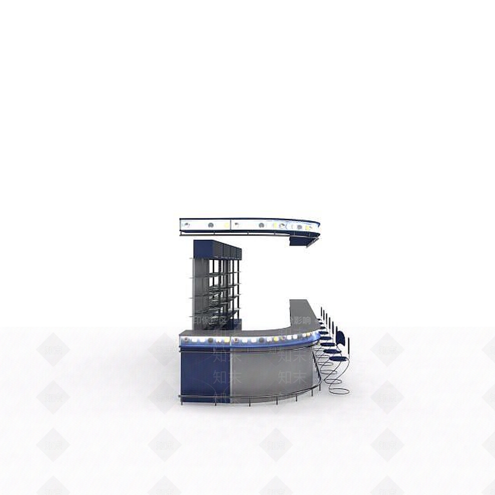 现代餐厅桌子3D模型下载【ID:1196900112】
