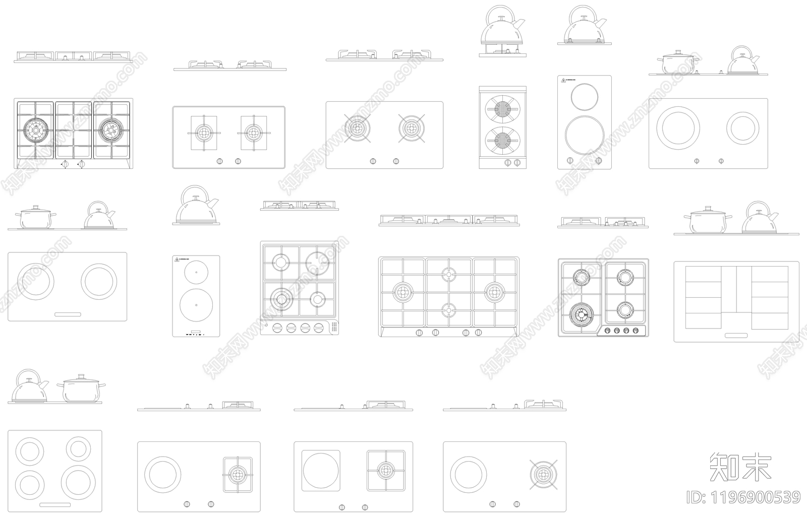 电器三视图施工图下载【ID:1196900539】