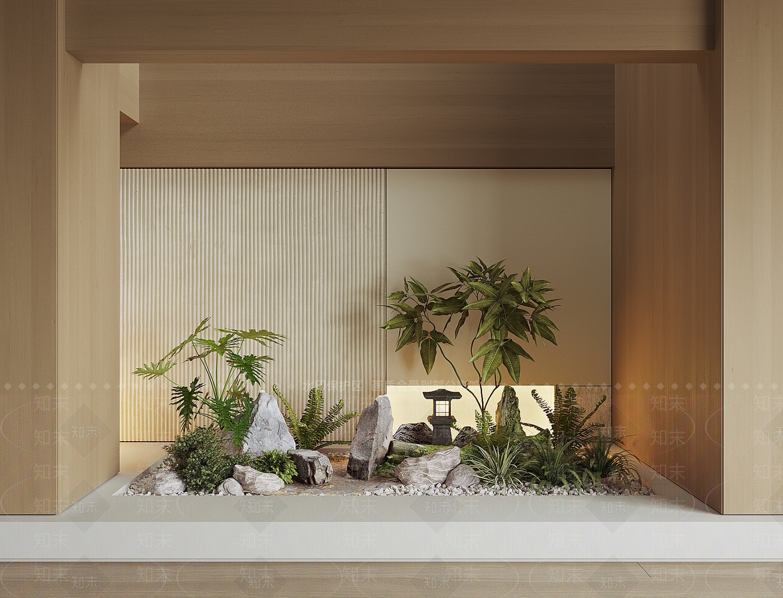 现代室内景观3D模型下载【ID:1196901166】