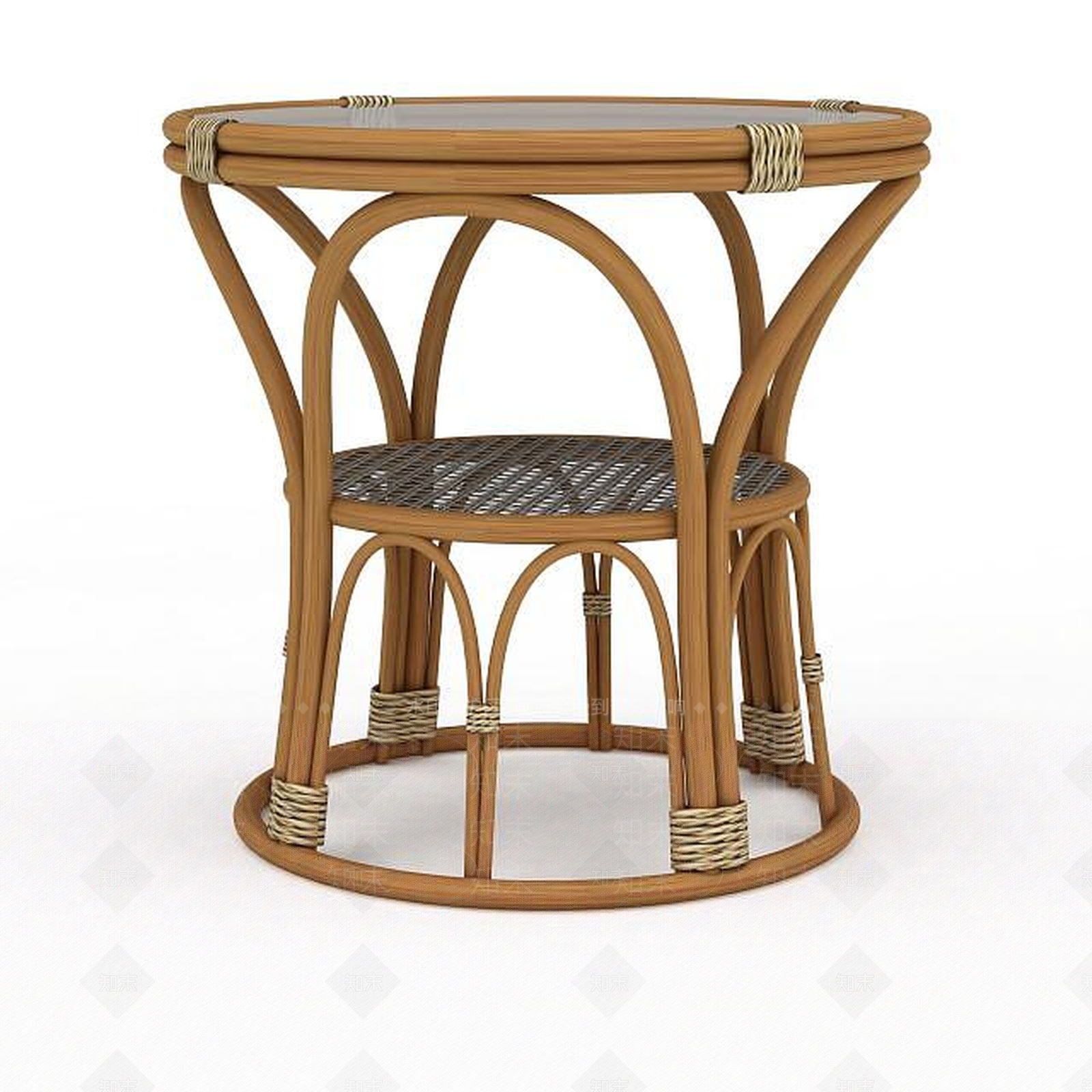 现代藤编凳子3D模型下载【ID:1196904180】