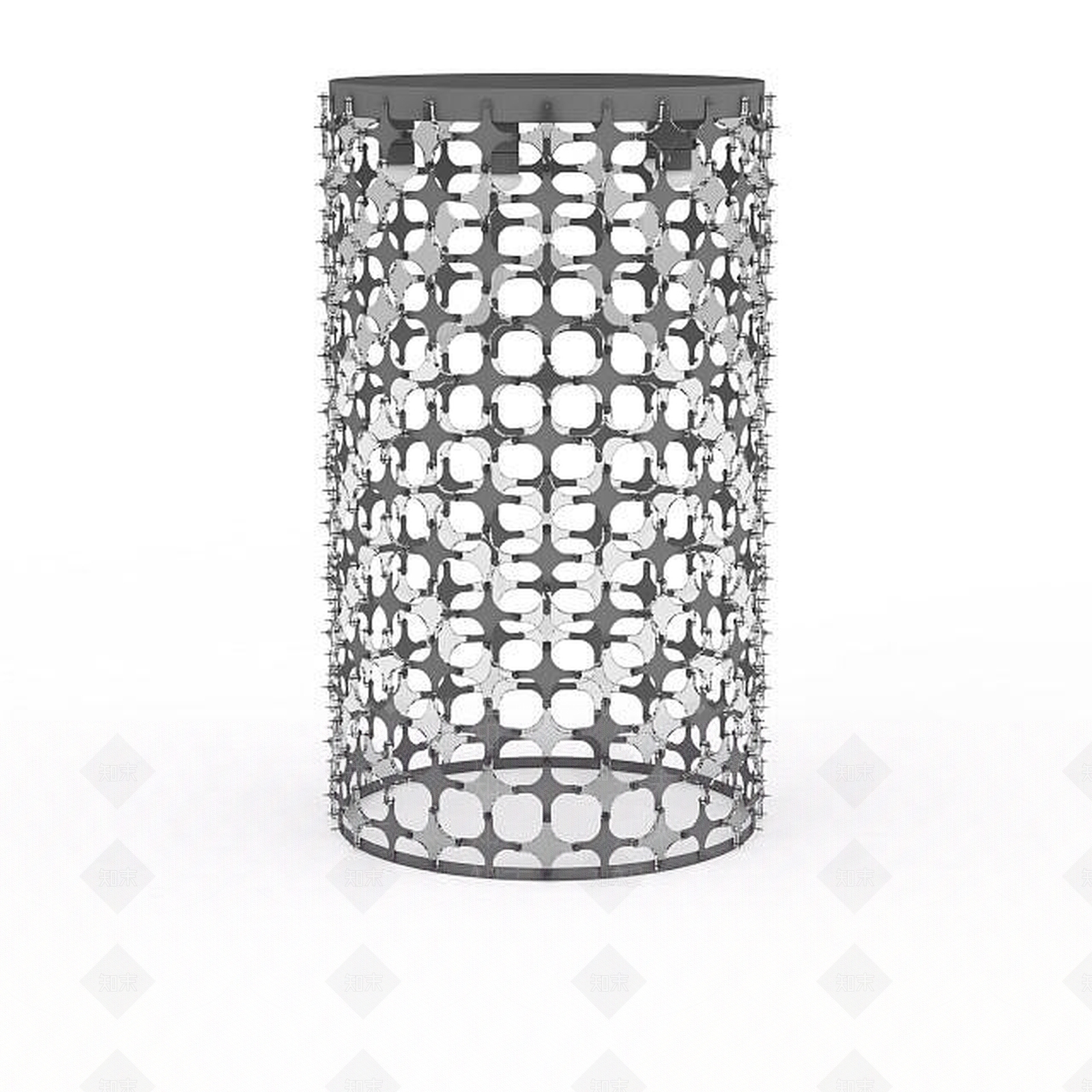 现代圆形镂空吊灯3D模型下载【ID:1197121020】