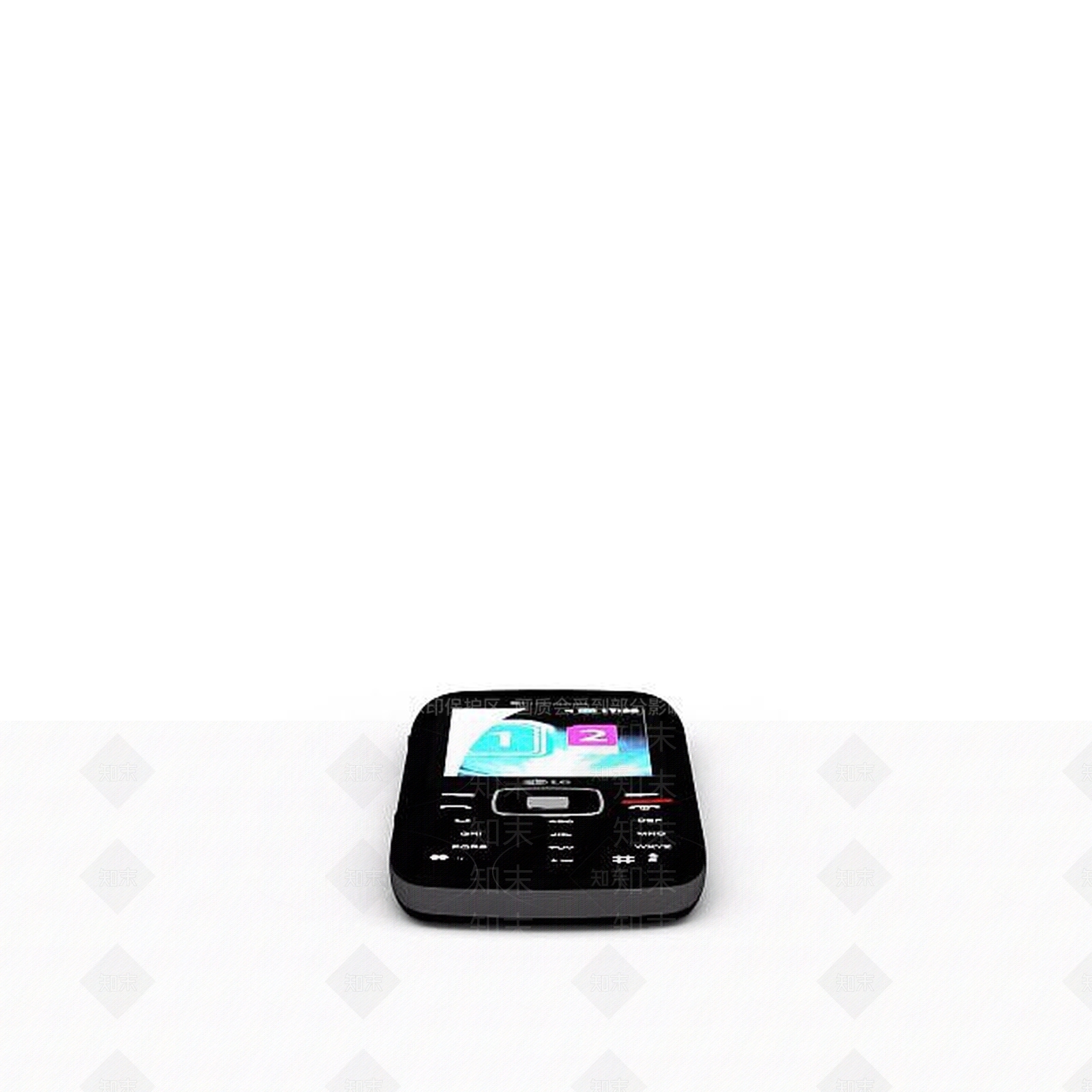 现代黑色手机3D模型下载【ID:1196906749】