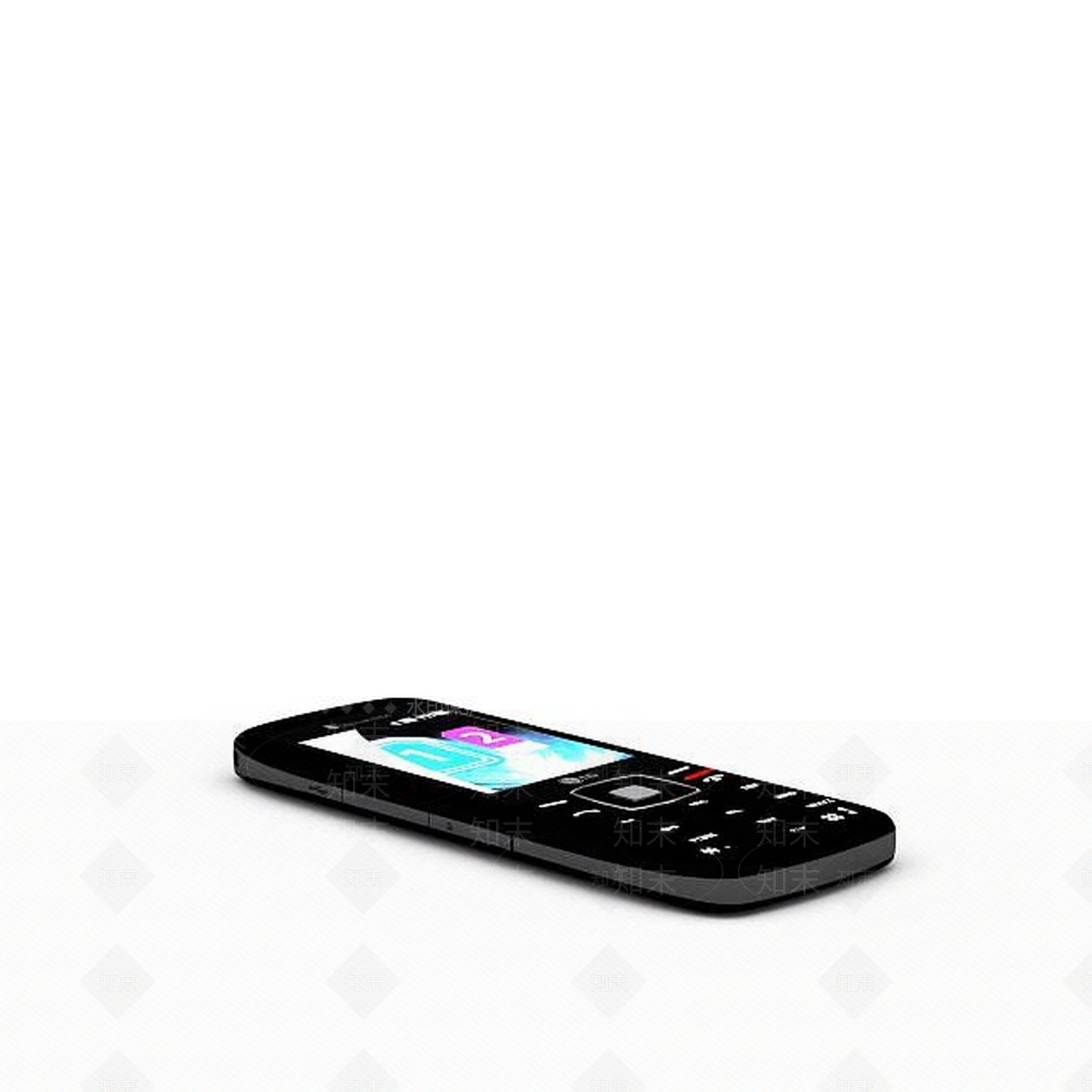 现代黑色手机3D模型下载【ID:1196906749】