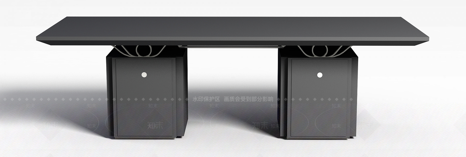现代黑色时尚桌子3D模型下载【ID:1196908704】