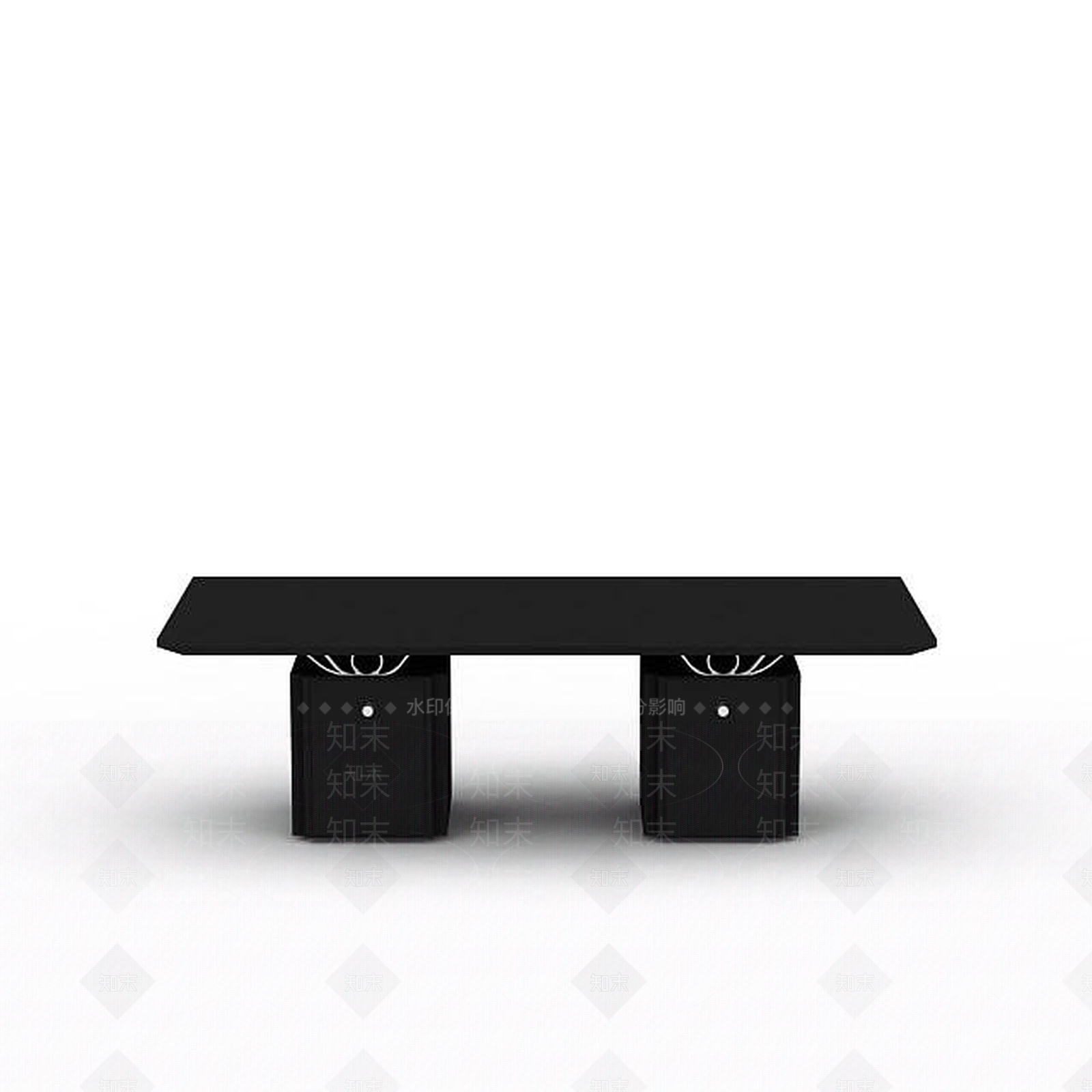 现代黑色时尚桌子3D模型下载【ID:1196908704】