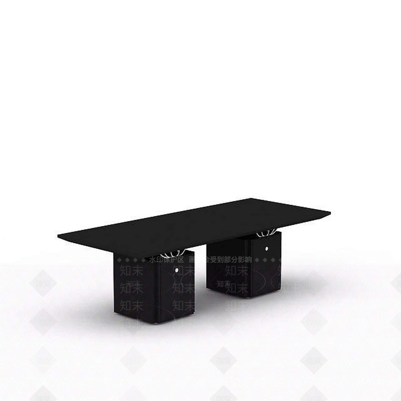 现代黑色时尚桌子3D模型下载【ID:1196908704】