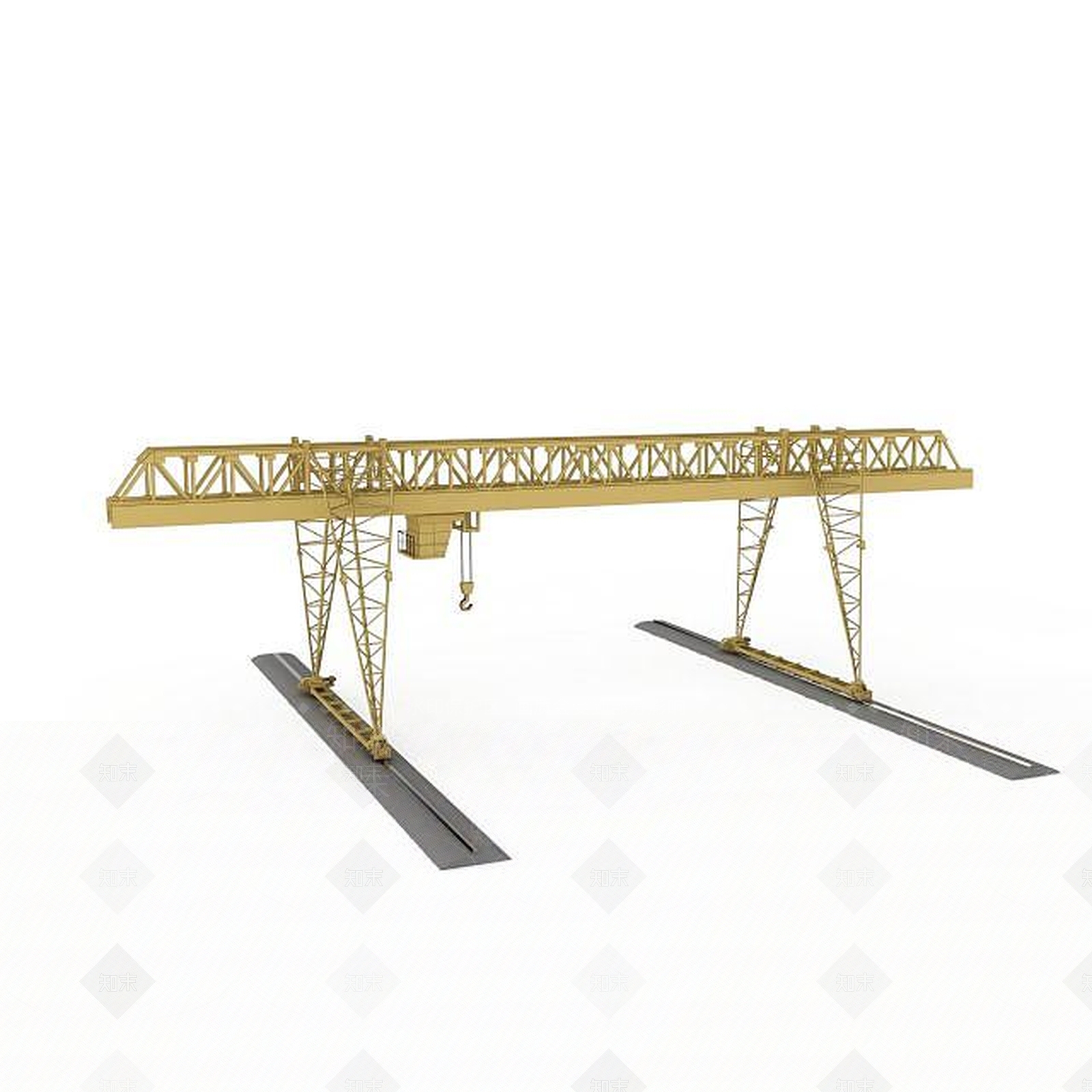 现代起重机3D模型下载【ID:1196909064】