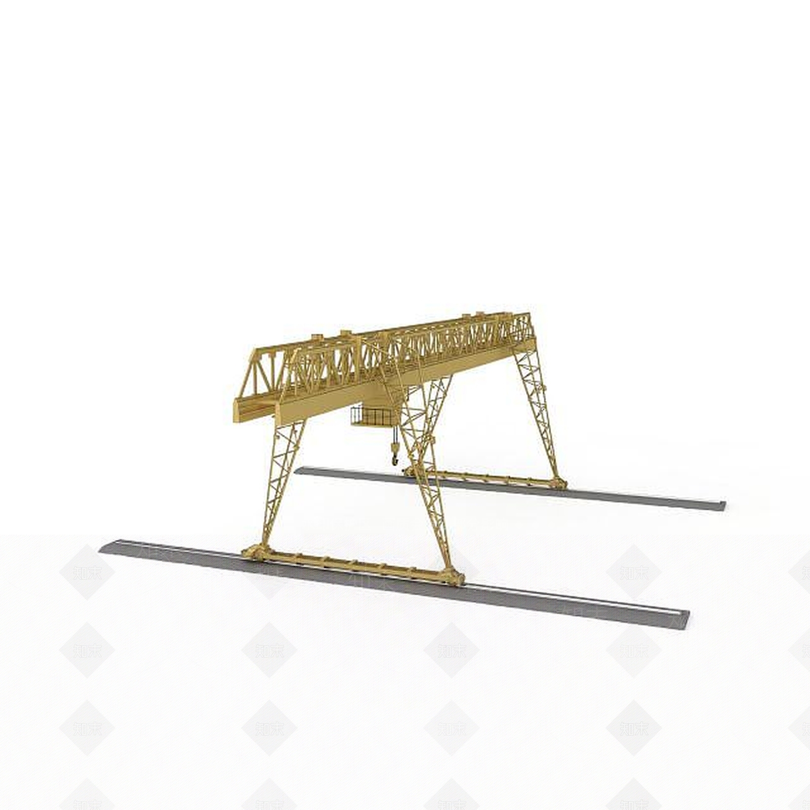 现代起重机3D模型下载【ID:1196909064】