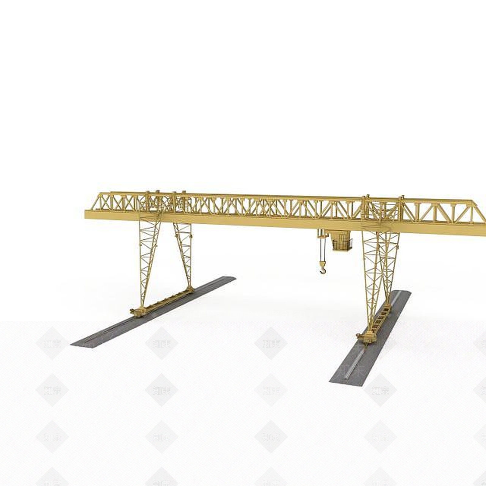 现代起重机3D模型下载【ID:1196909064】