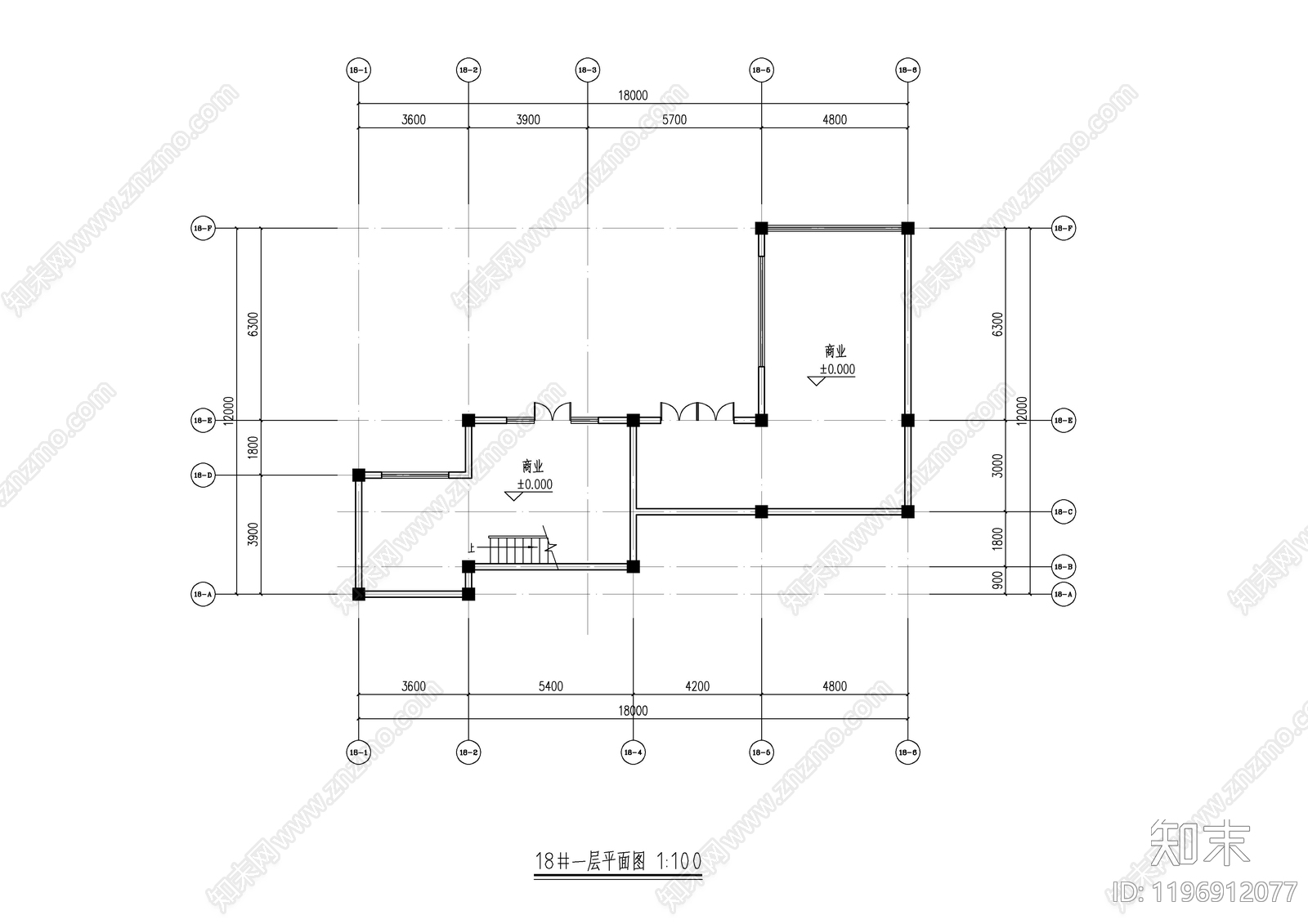 现代中式商业街cad施工图下载【ID:1196912077】