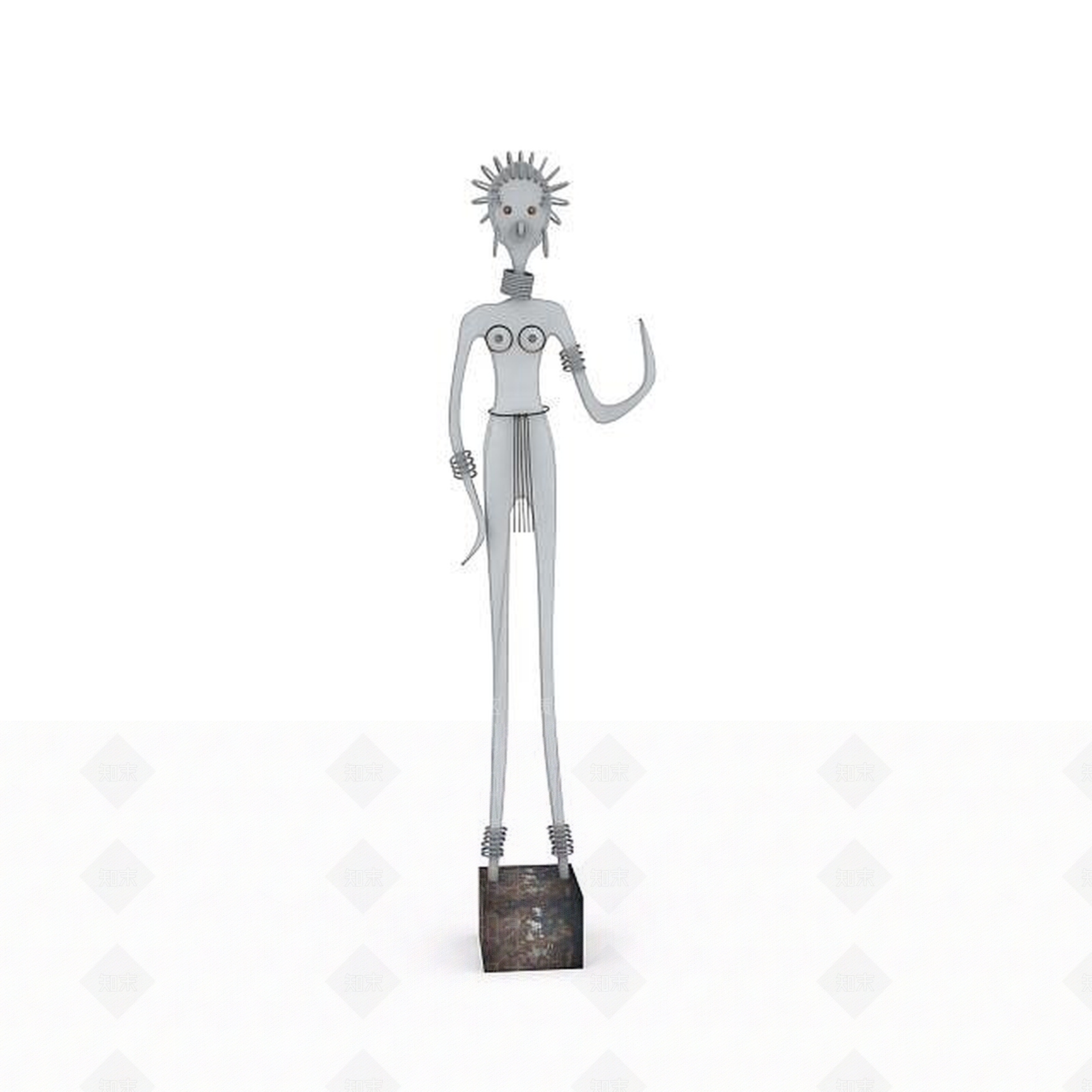 现代滑稽人物摆件3D模型下载【ID:1196912098】