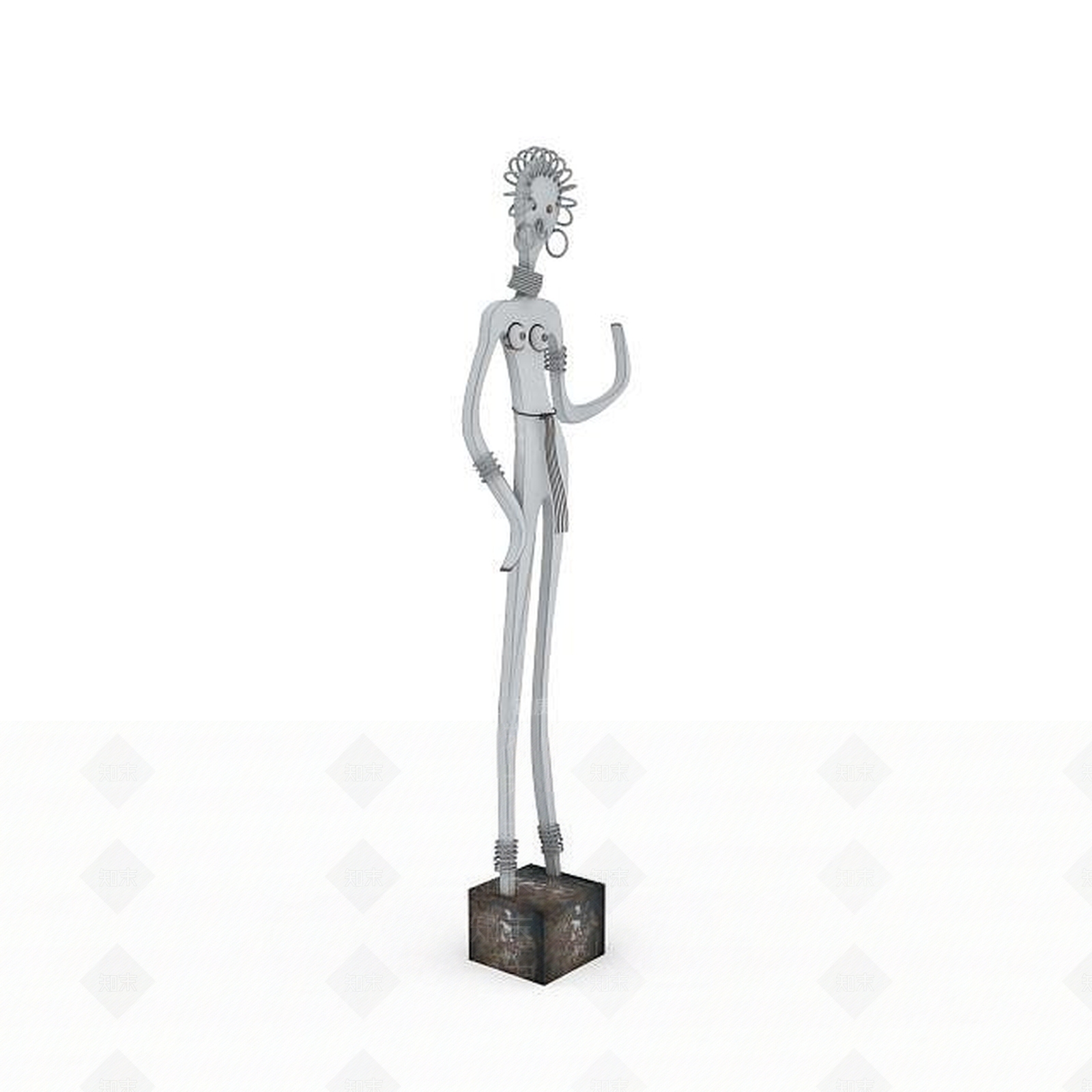 现代滑稽人物摆件3D模型下载【ID:1196912098】